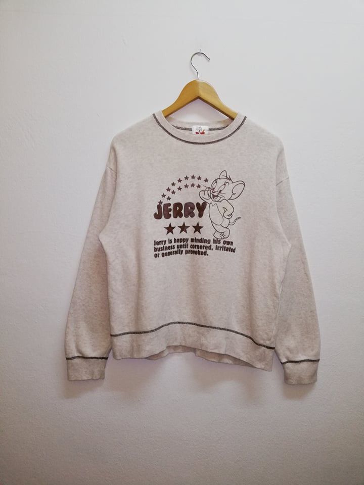 Disney Rare Tom & Jerry Sweatshirt Crewneck (c20) Size US M / EU 48-50 / 2 - 1 Thumbnail