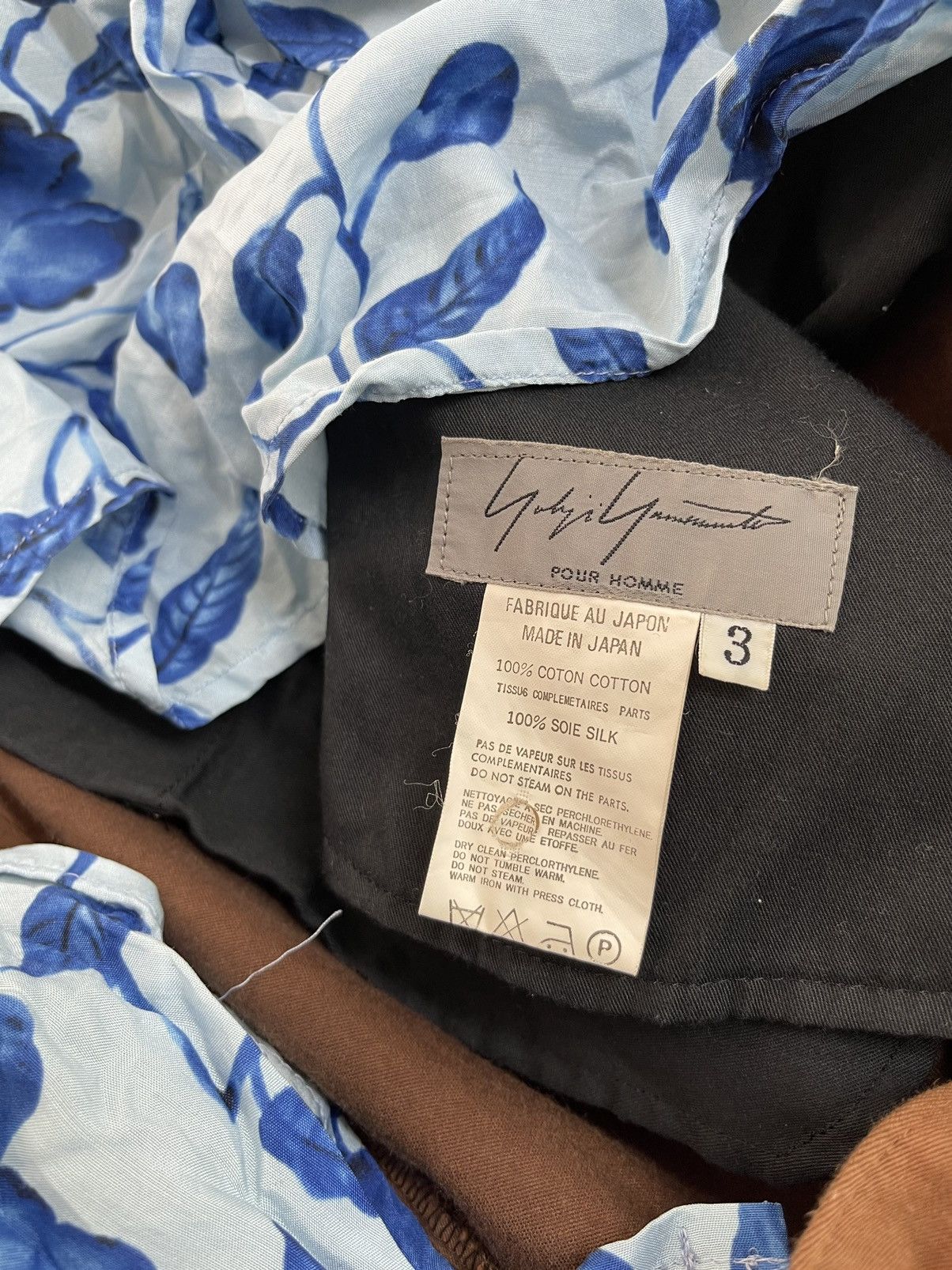 Japanese Brand Yohji Yamamoto Pour Homme Pant Regular Silk Butt Liner 6🟦 Size US 32 / EU 48 - 9 Thumbnail