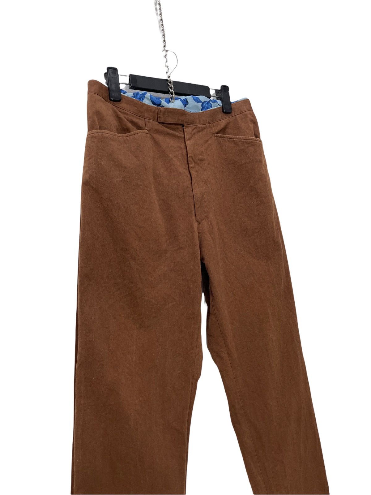 Japanese Brand Yohji Yamamoto Pour Homme Pant Regular Silk Butt Liner 6🟦 Size US 32 / EU 48 - 1 Thumbnail