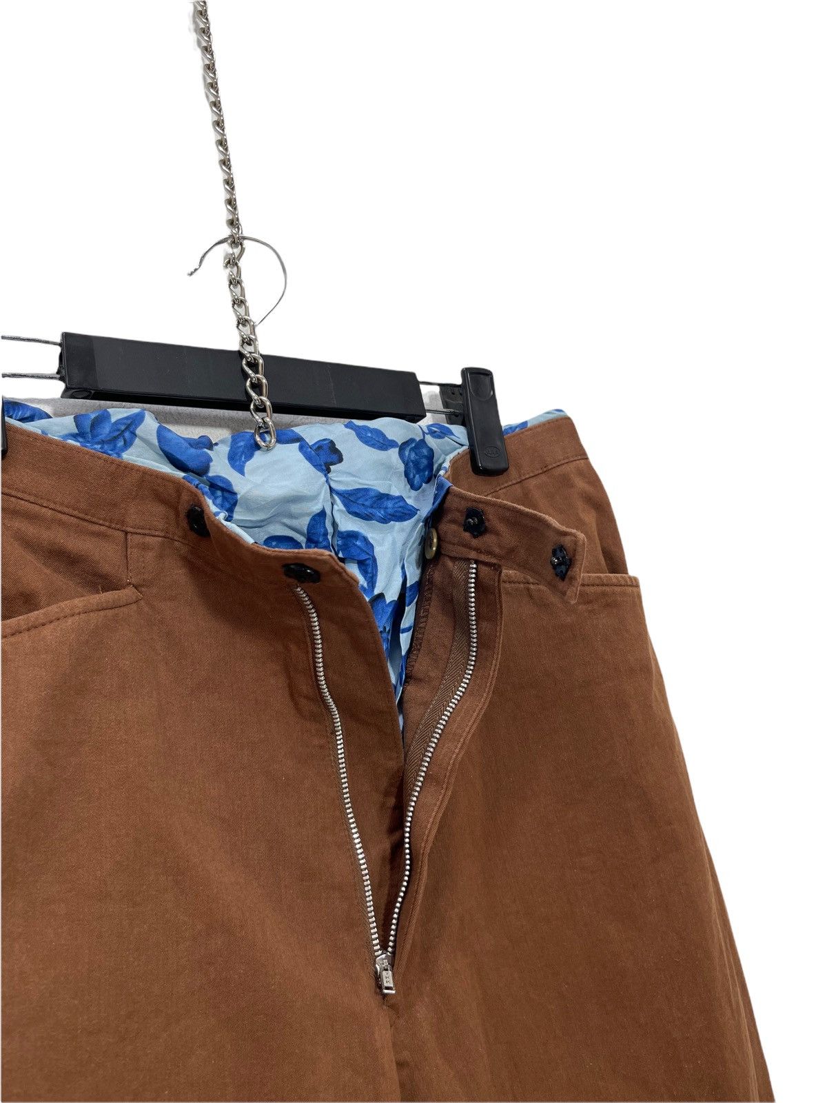 Japanese Brand Yohji Yamamoto Pour Homme Pant Regular Silk Butt Liner 6🟦 Size US 32 / EU 48 - 2 Thumbnail
