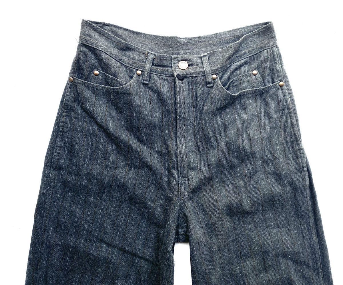 image of Comme Des Garcons x Comme Des Garcons Homme Vintage 80’S Cgdh Striped High Waist Denim in Grey (Siz
