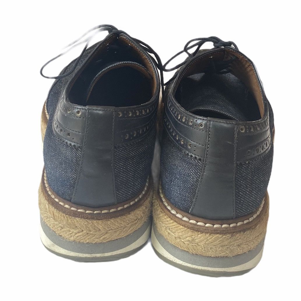 Prada Prada Leather And Denim Espadrilles Creepers Size US 10 / EU 43 - 4 Thumbnail