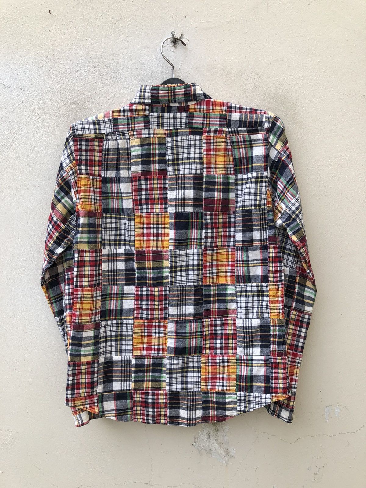 Bape VTG A Bathing Ape Japan Multi Color Patchwork Button Shirt Size US S / EU 44-46 / 1 - 12 Thumbnail