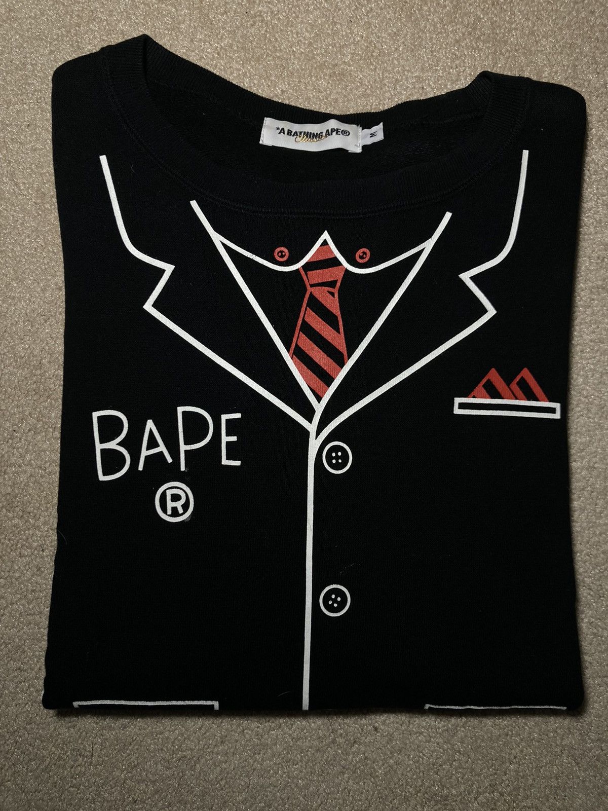 Bape 2011 Bape Tuxedo Sweatshirt Medium Black Nigo Baby Milo Size US M / EU 48-50 / 2 - 2 Thumbnail