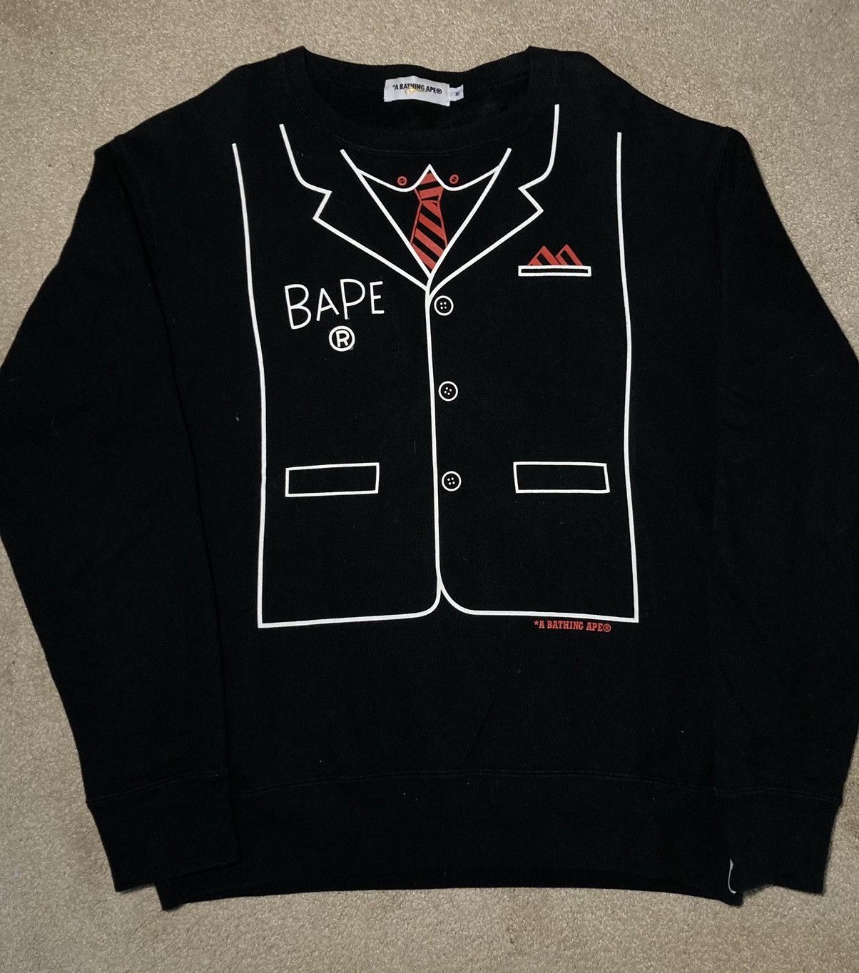 Bape 2011 Bape Tuxedo Sweatshirt Medium Black Nigo Baby Milo Size US M / EU 48-50 / 2 - 1 Thumbnail
