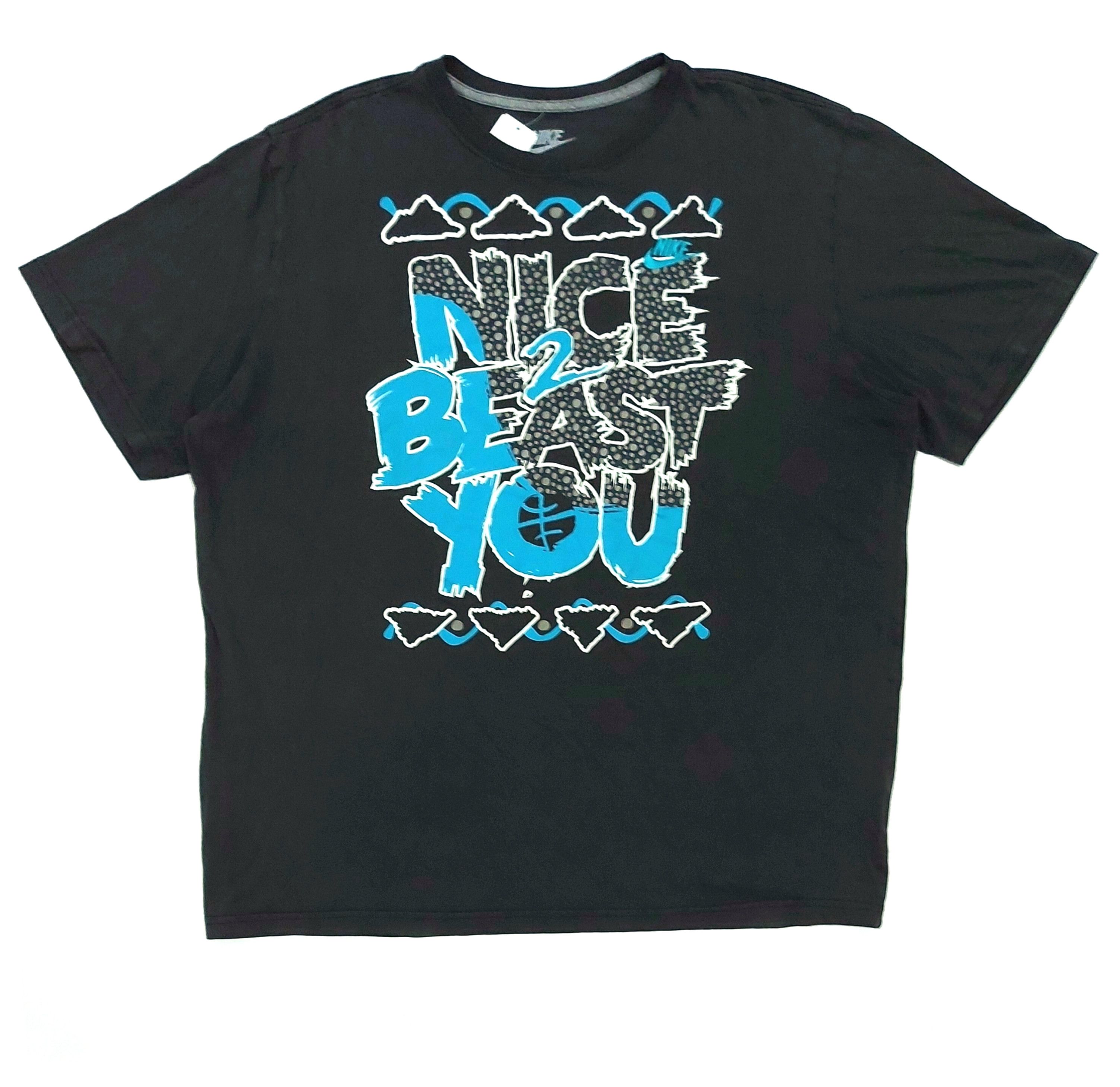 Nike RARE! NIKE "NICE 2 BEAST YOU" TEE Size US XXL / EU 58 / 5 - 1 Thumbnail
