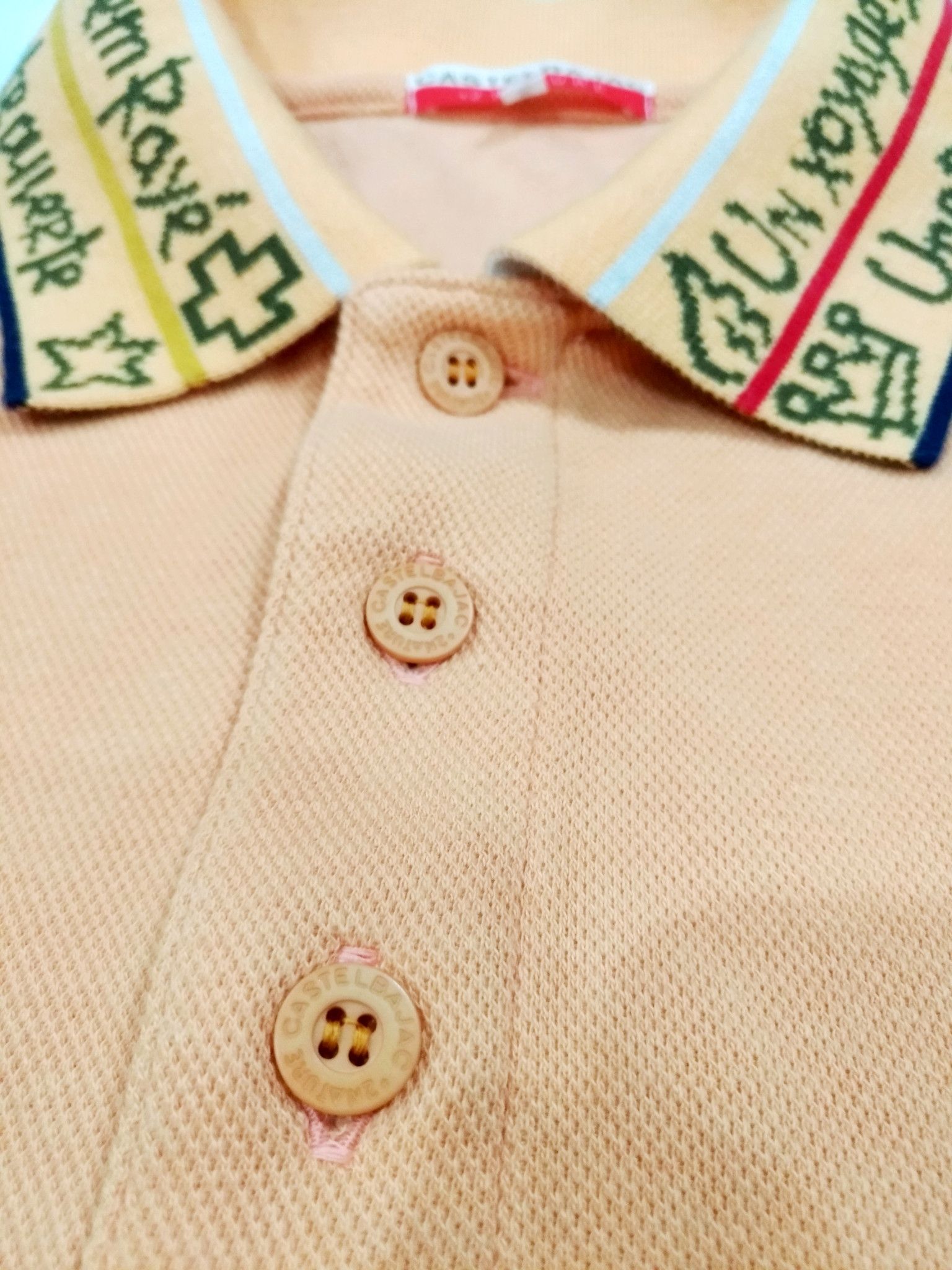 Designer × Jean Charles De Castelbajac RARE! VTG CASTELBAJAC +2 NATURE L/SLEEVE POLO SHIRT Size US XXL / EU 58 / 5 - 5 Thumbnail
