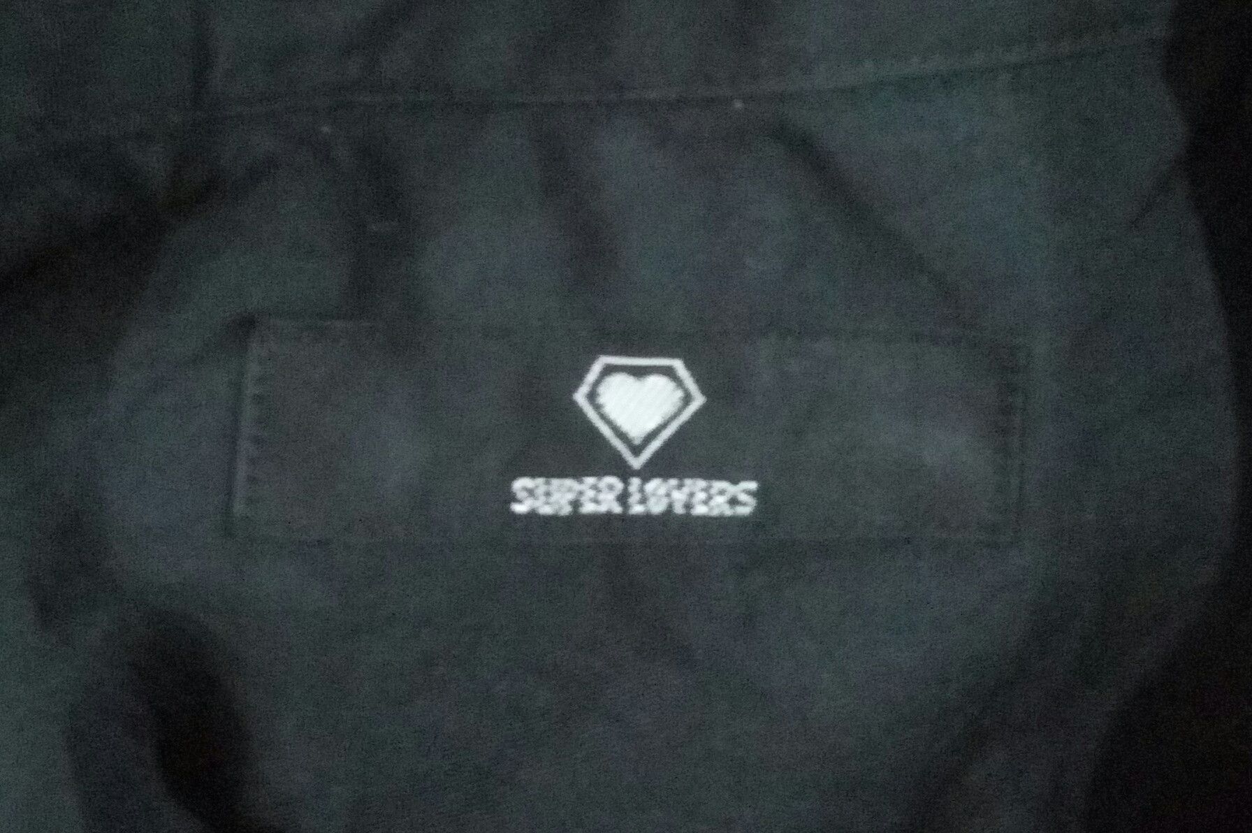 Japanese Brand SUPER LOVERS OLD SKOOL LOVE IS THE MESSAGE BUTTON UP Size US M / EU 48-50 / 2 - 3 Thumbnail