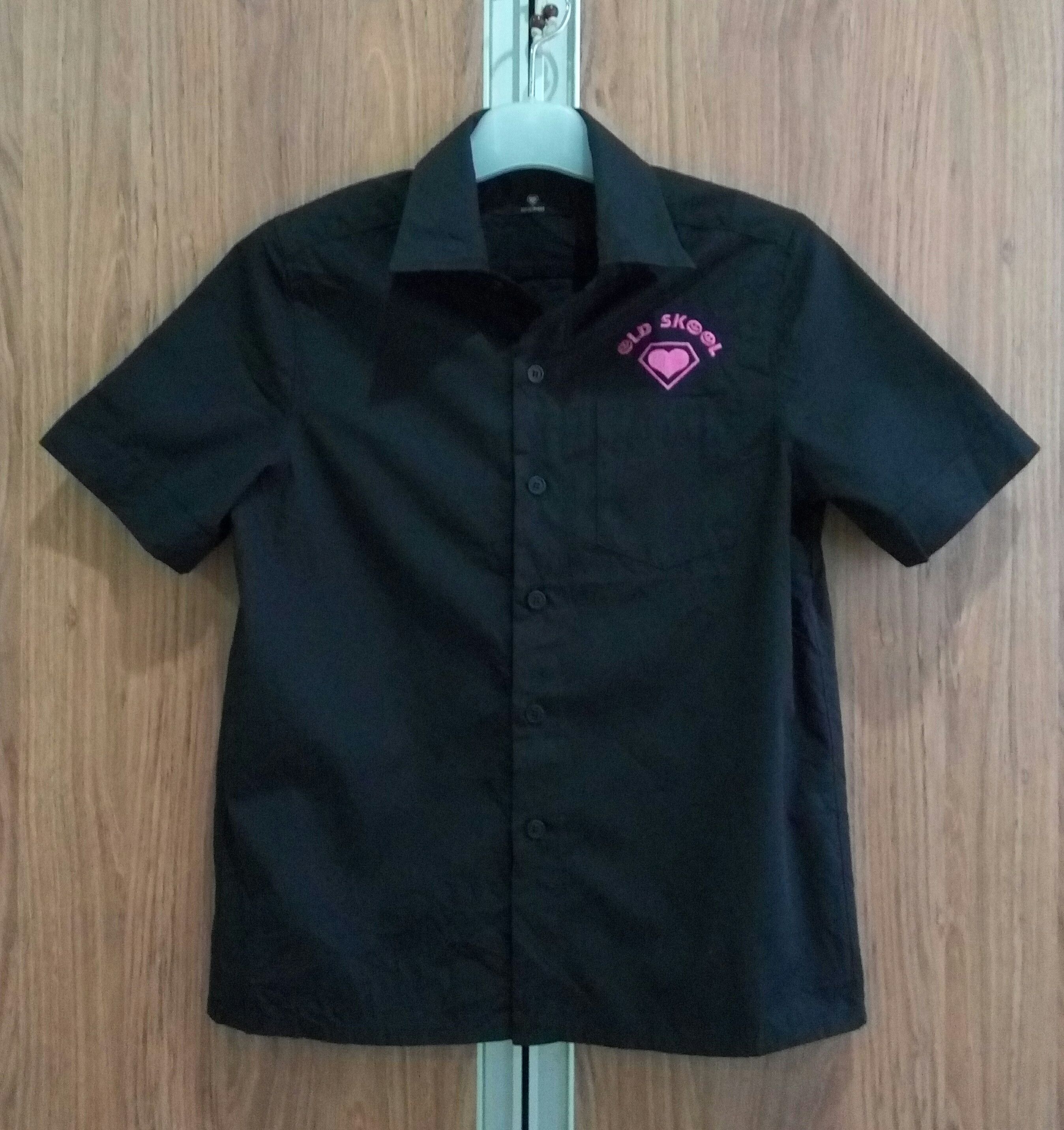 Japanese Brand SUPER LOVERS OLD SKOOL LOVE IS THE MESSAGE BUTTON UP Size US M / EU 48-50 / 2 - 2 Thumbnail