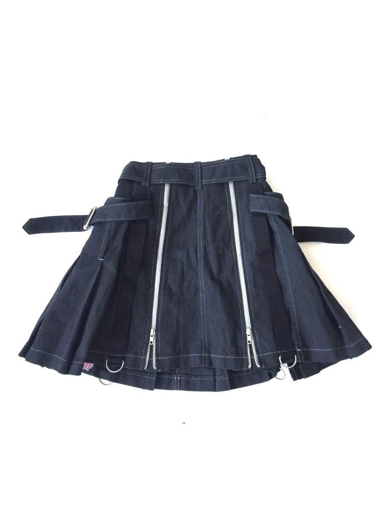 Hysteric Glamour × Japanese Brand × Seditionaries 💥Vintage Here There Seditionaries Punk Multi Zipper Skirt Size 24" / US 00 / IT 34 - 2 Thumbnail