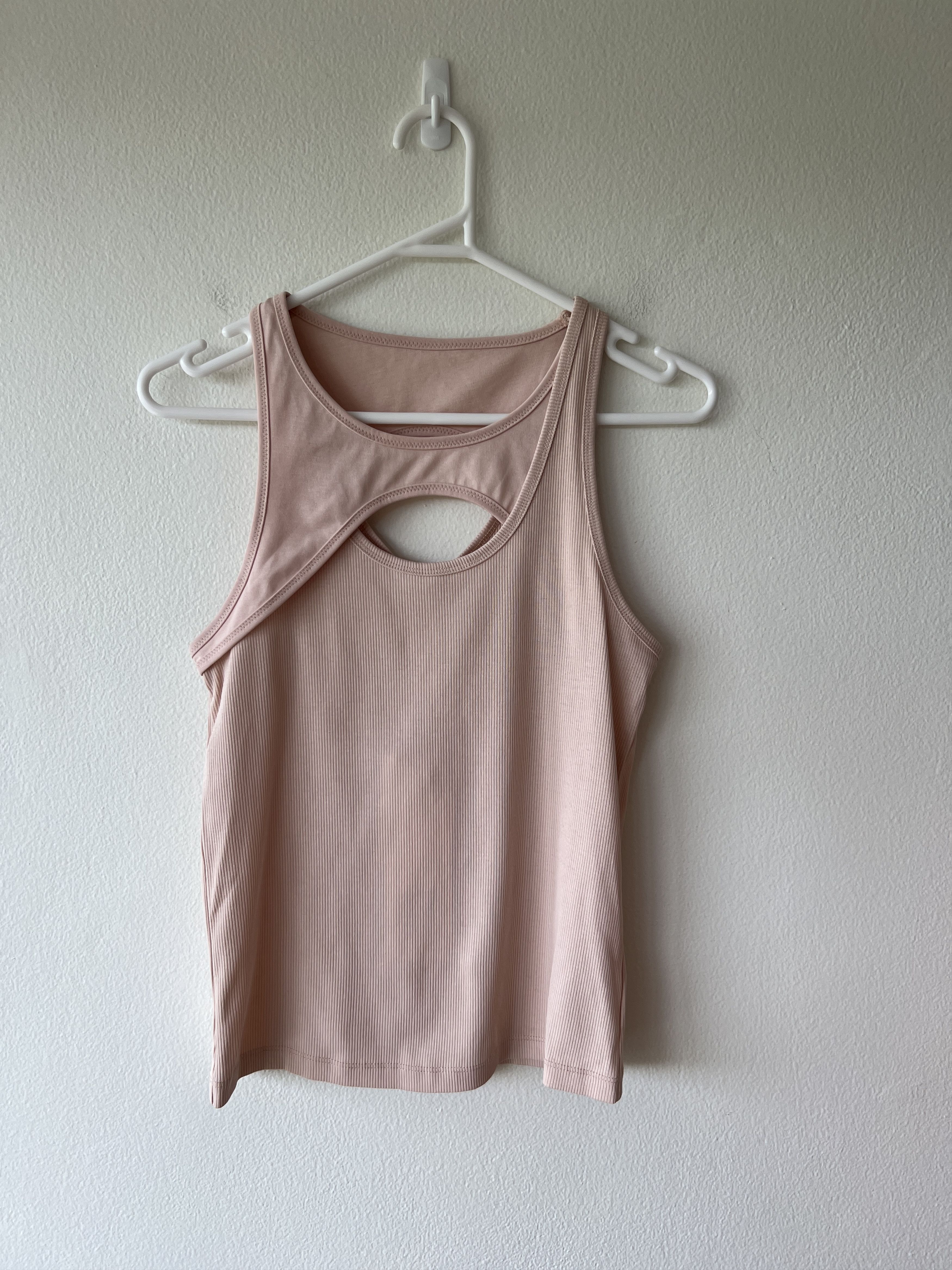 image of Dion Lee Muscle Interlock Top Tank Singlet in Blush, Women's (Size Small)