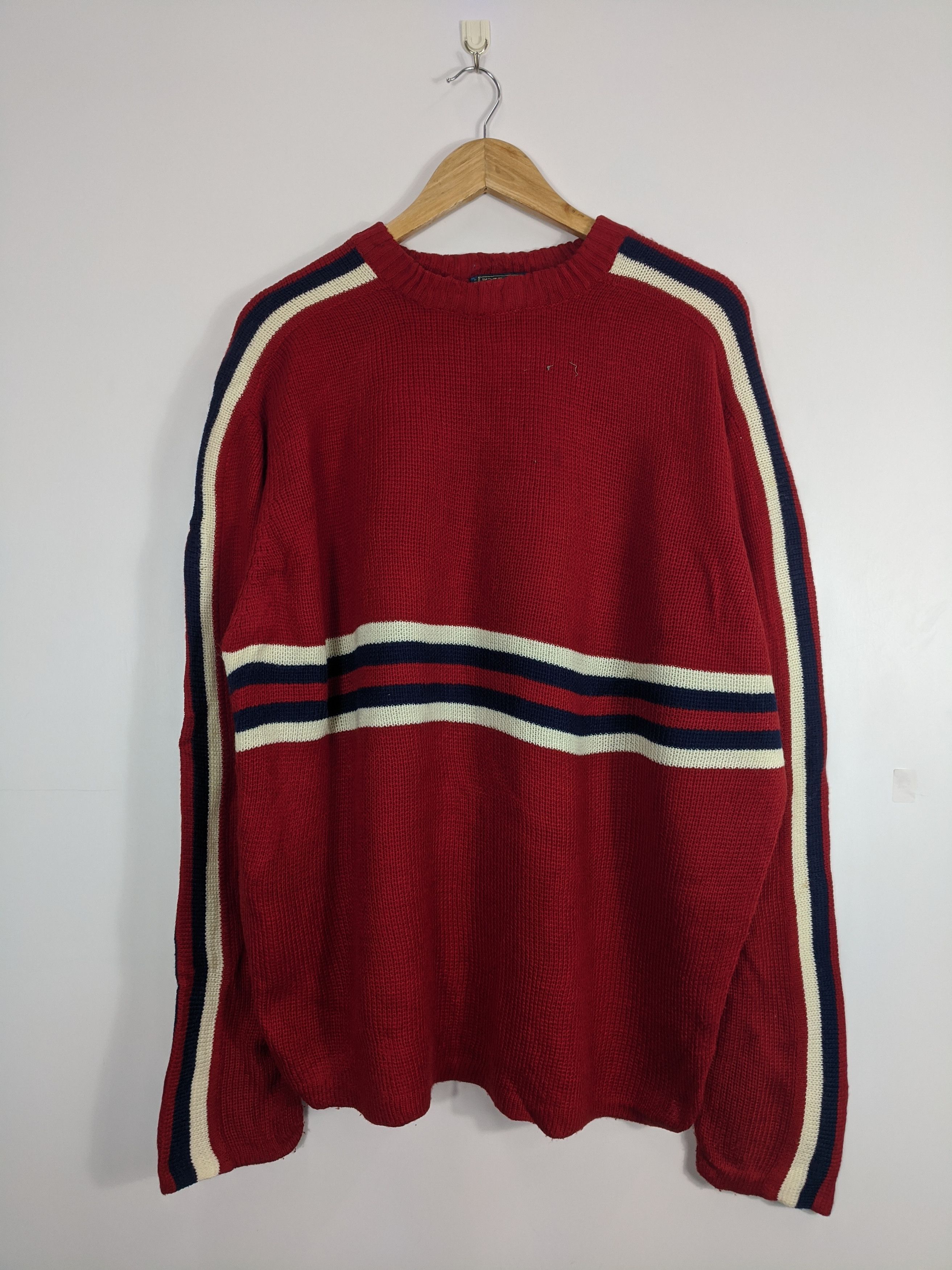 Japanese Brand × Vintage Vintage 80s Japanese Knitwear Wool Jumper Red Size US M / EU 48-50 / 2 - 1 Thumbnail