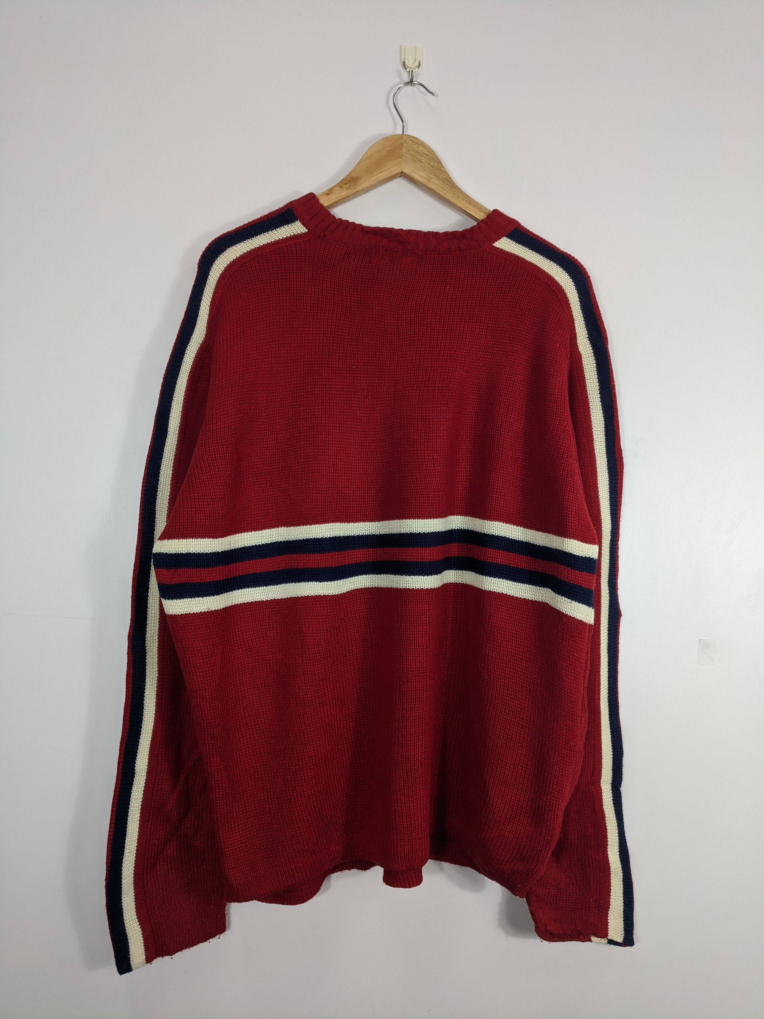 Japanese Brand × Vintage Vintage 80s Japanese Knitwear Wool Jumper Red Size US M / EU 48-50 / 2 - 3 Thumbnail