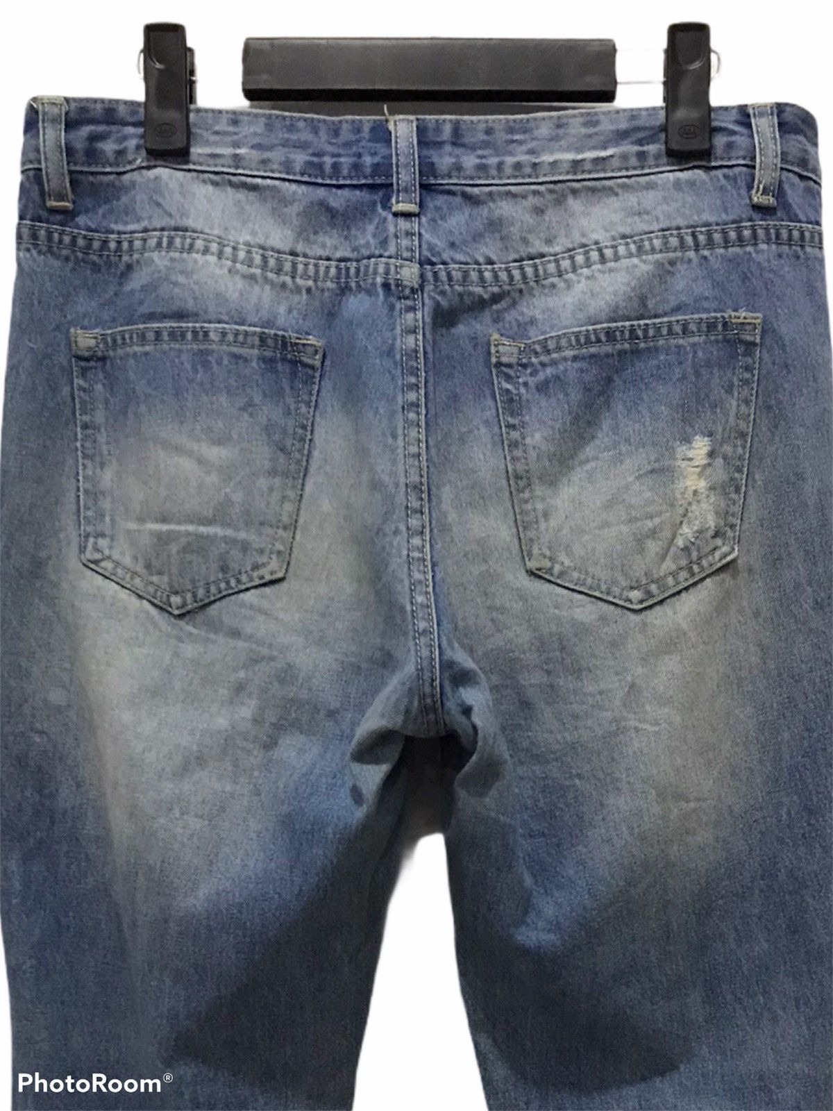 Japanese Brand Retro girl Distressed denim jeans Size 32 Size US 32 / EU 48 - 12 Thumbnail