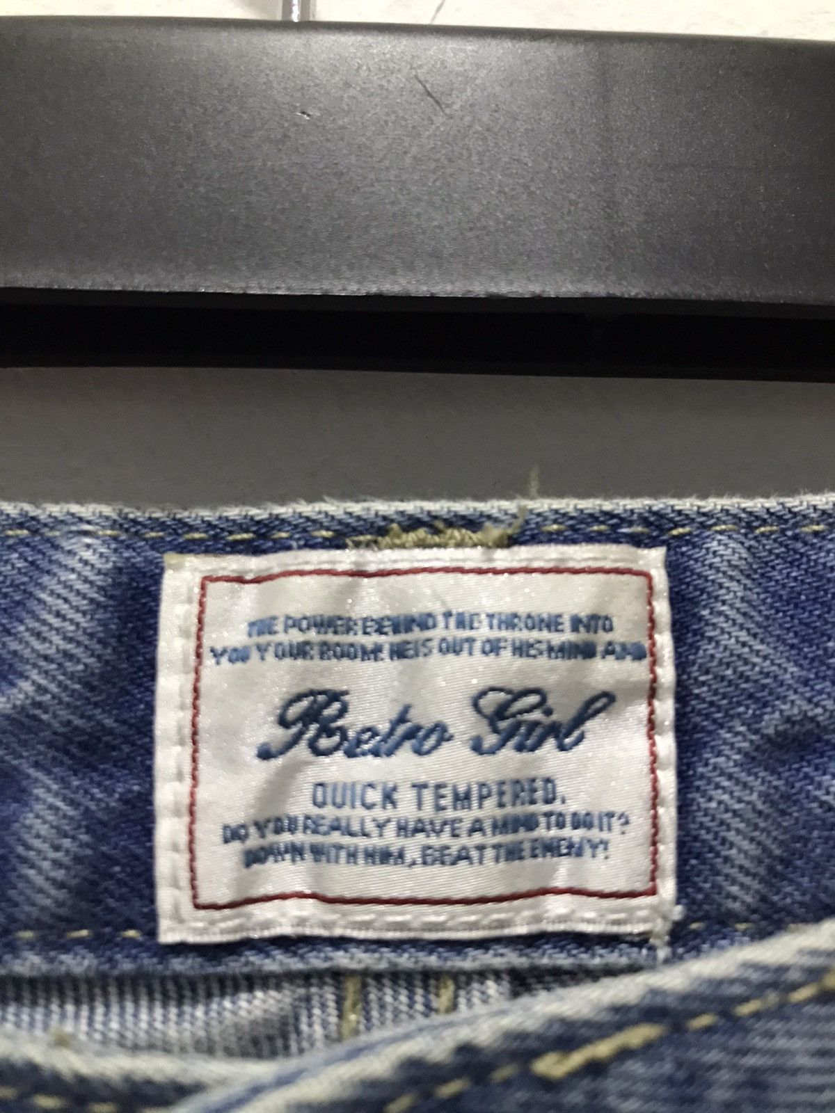 Japanese Brand Retro girl Distressed denim jeans Size 32 Size US 32 / EU 48 - 9 Thumbnail