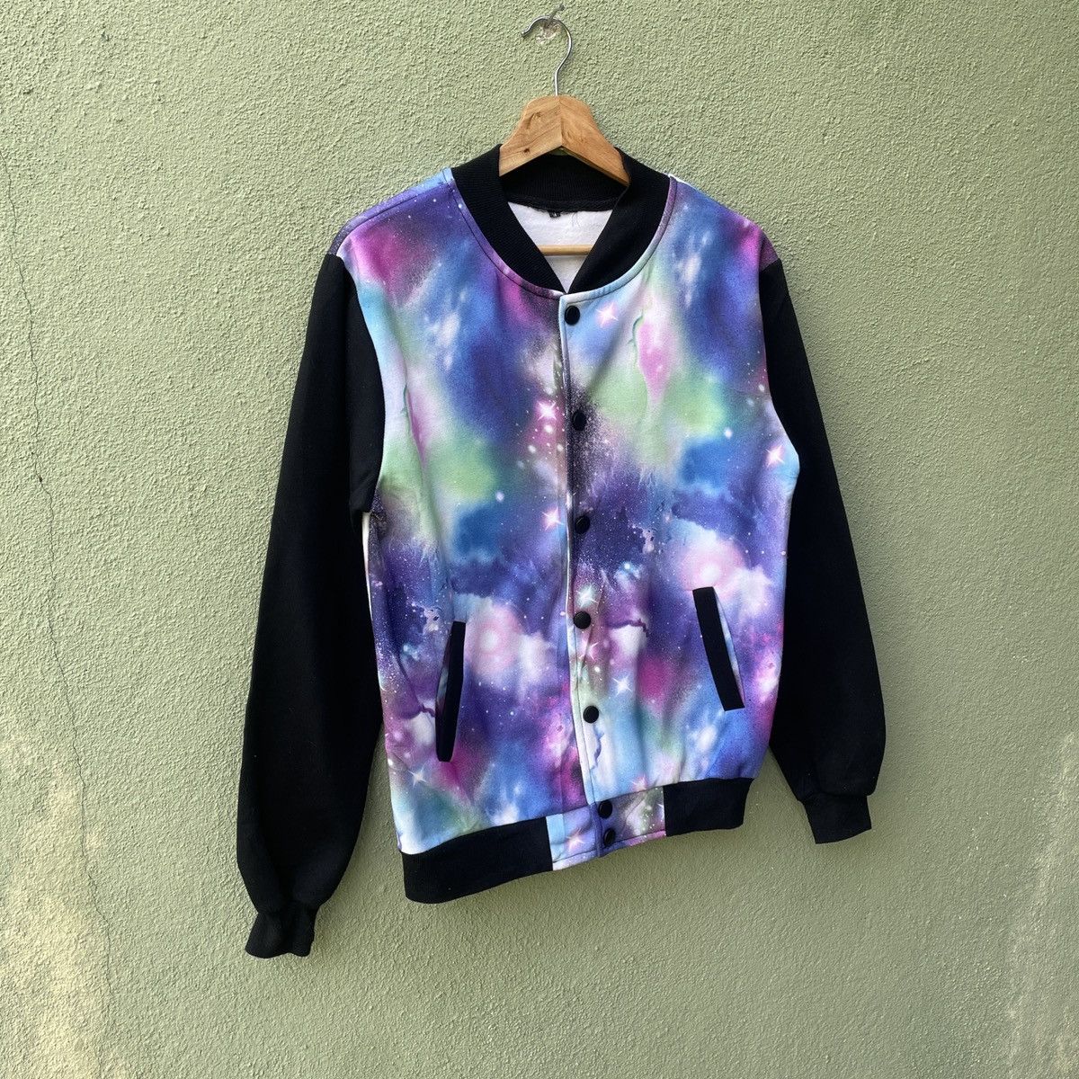 The Unbranded Brand Vintage UNBRANDED Galaxy View Button Ups Varsity Jacket Size US M / EU 48-50 / 2 - 2 Thumbnail