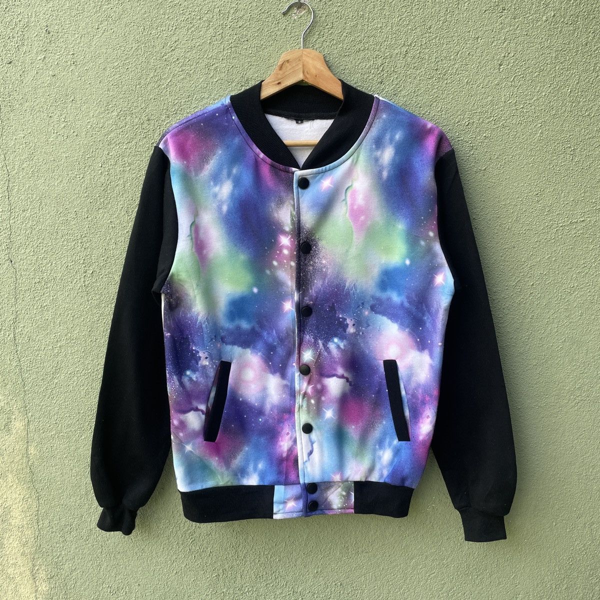 The Unbranded Brand Vintage UNBRANDED Galaxy View Button Ups Varsity Jacket Size US M / EU 48-50 / 2 - 1 Thumbnail
