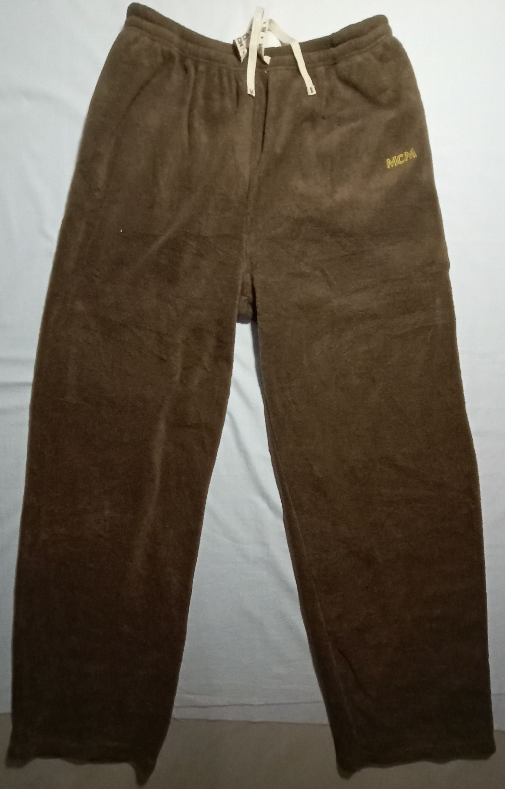 MCM MCM Munchen Otc Stretchable Pants Brown Fleece Unisex Size US 30 / EU 46 - 1 Thumbnail