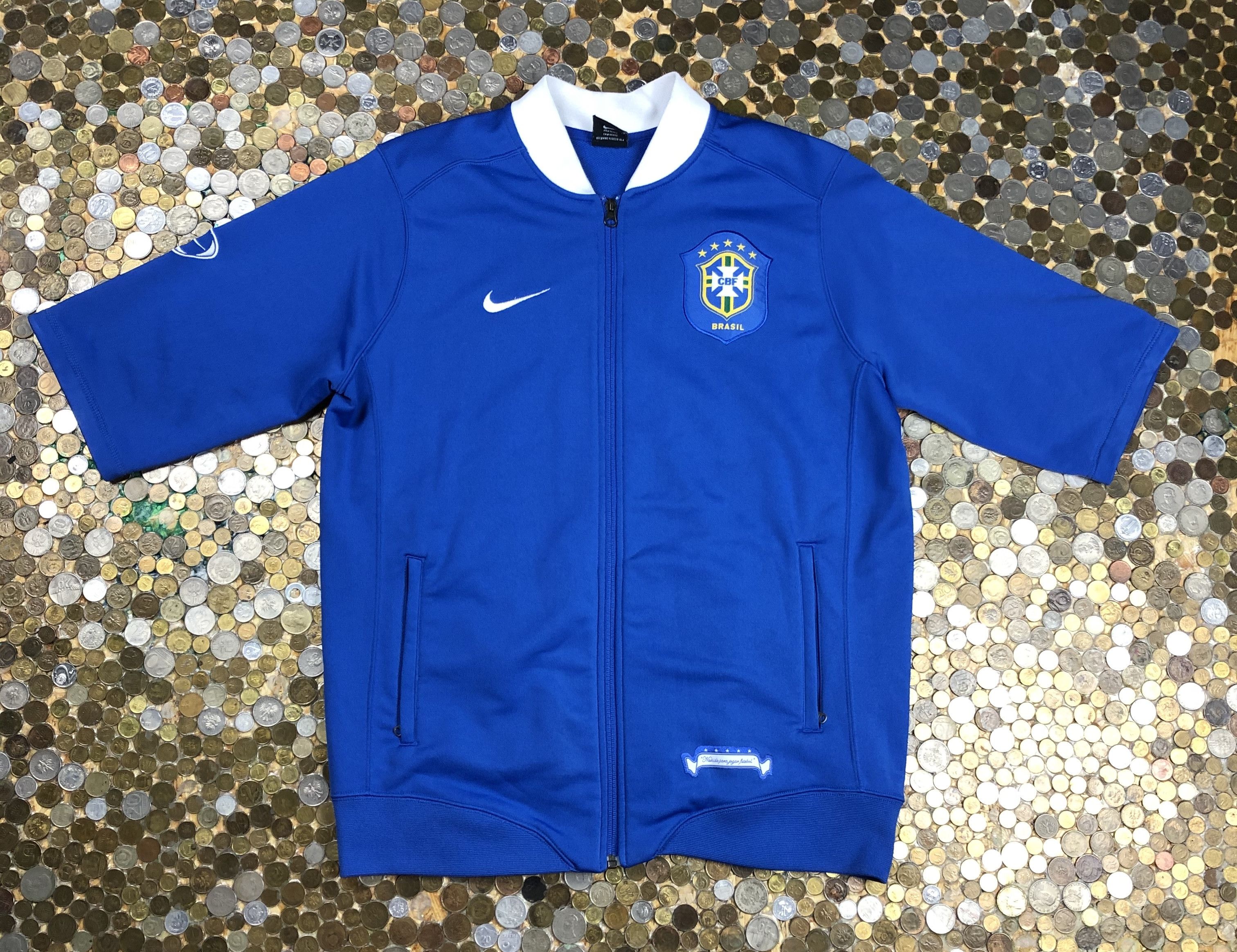 Nike Nike Brazil zip sweatshirt short sleeve Size US L / EU 52-54 / 3 - 1 Thumbnail