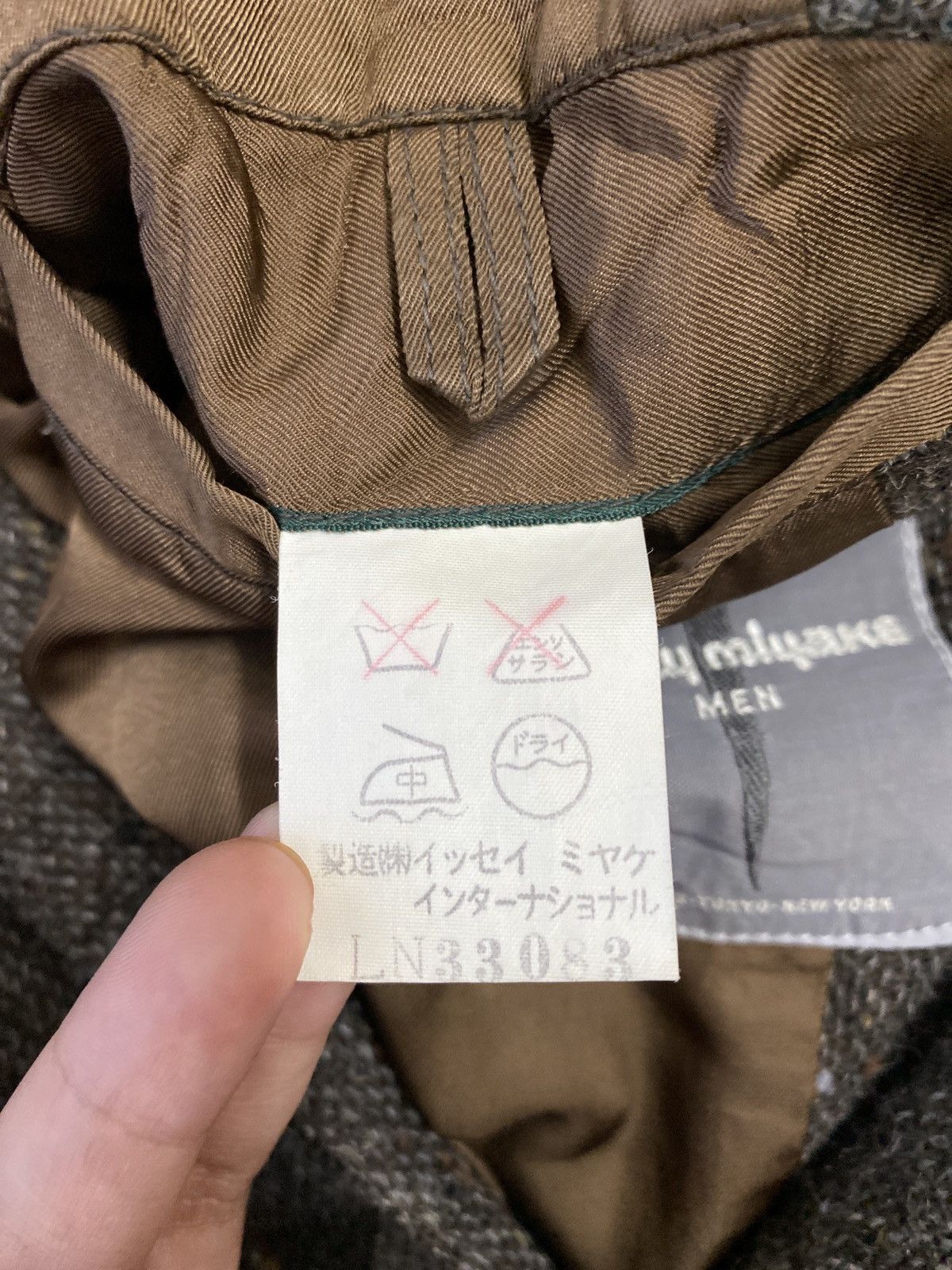 Issey Miyake × Vintage VINTAGE 80's ISSEY MIYAKE WOOL JACKET Size US M / EU 48-50 / 2 - 12 Thumbnail