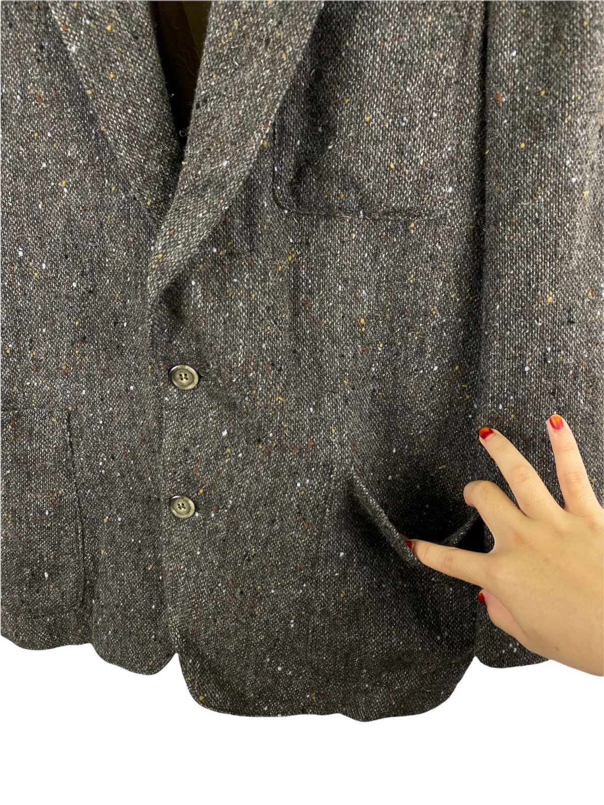 Issey Miyake × Vintage VINTAGE 80's ISSEY MIYAKE WOOL JACKET Size US M / EU 48-50 / 2 - 8 Thumbnail