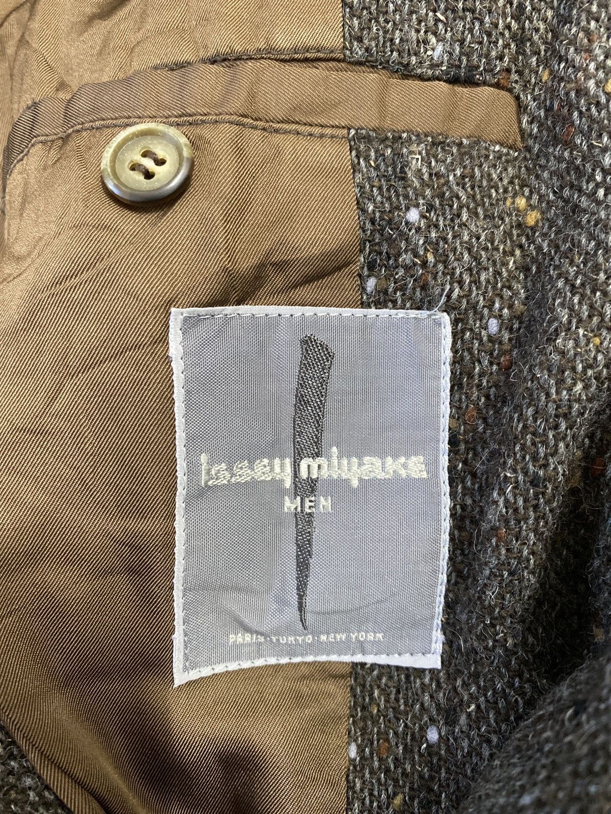 Issey Miyake × Vintage VINTAGE 80's ISSEY MIYAKE WOOL JACKET Size US M / EU 48-50 / 2 - 11 Thumbnail