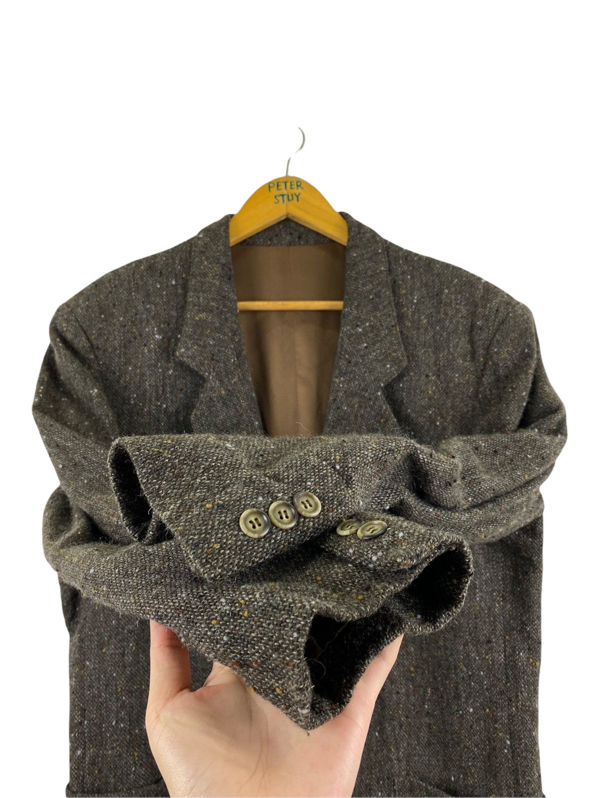 Issey Miyake × Vintage VINTAGE 80's ISSEY MIYAKE WOOL JACKET Size US M / EU 48-50 / 2 - 6 Thumbnail