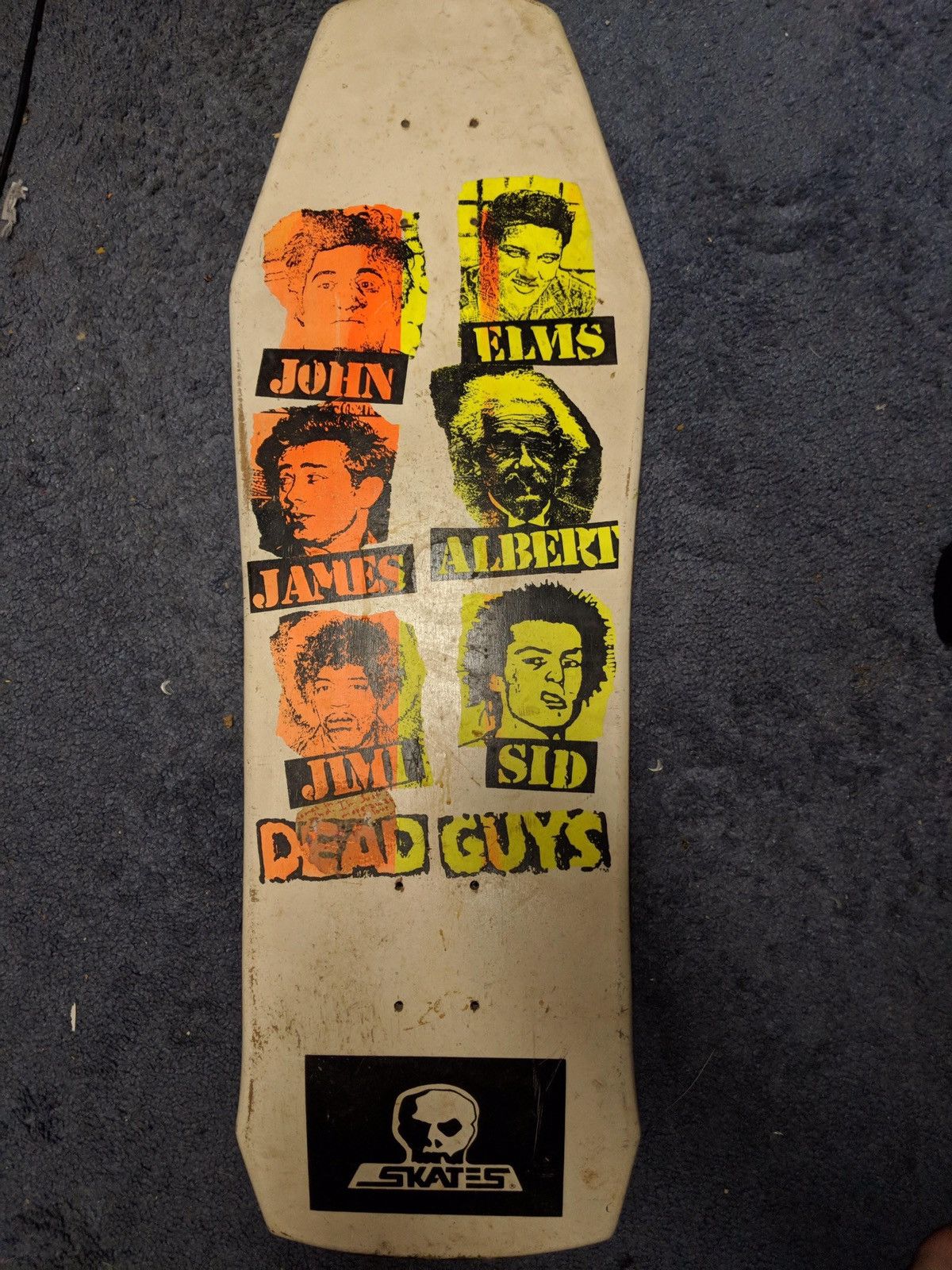 Vintage Vintage SKULL SKATES DEAD GUYS Sun Faded T-shirt Skateboards Size US M / EU 48-50 / 2 - 8 Thumbnail