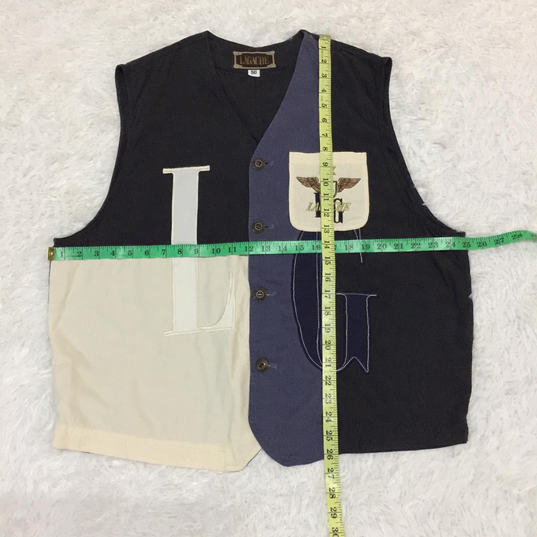 Japanese Brand Lagache Embroydery Vest Size US L / EU 52-54 / 3 - 3 Thumbnail