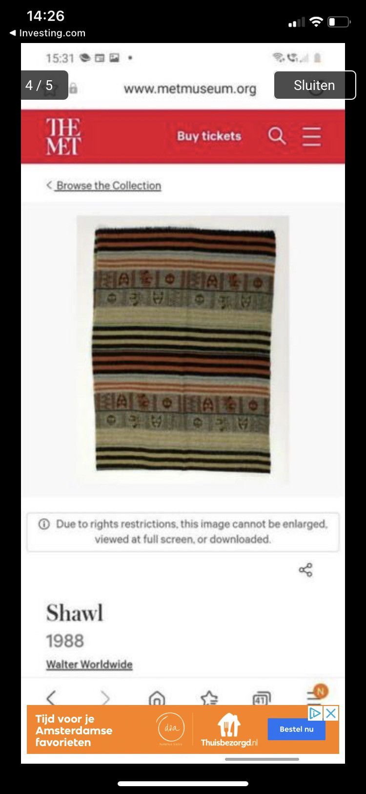 Walter Van Beirendonck 1988 Walter Worldwide Scarf Size ONE SIZE - 6 Thumbnail