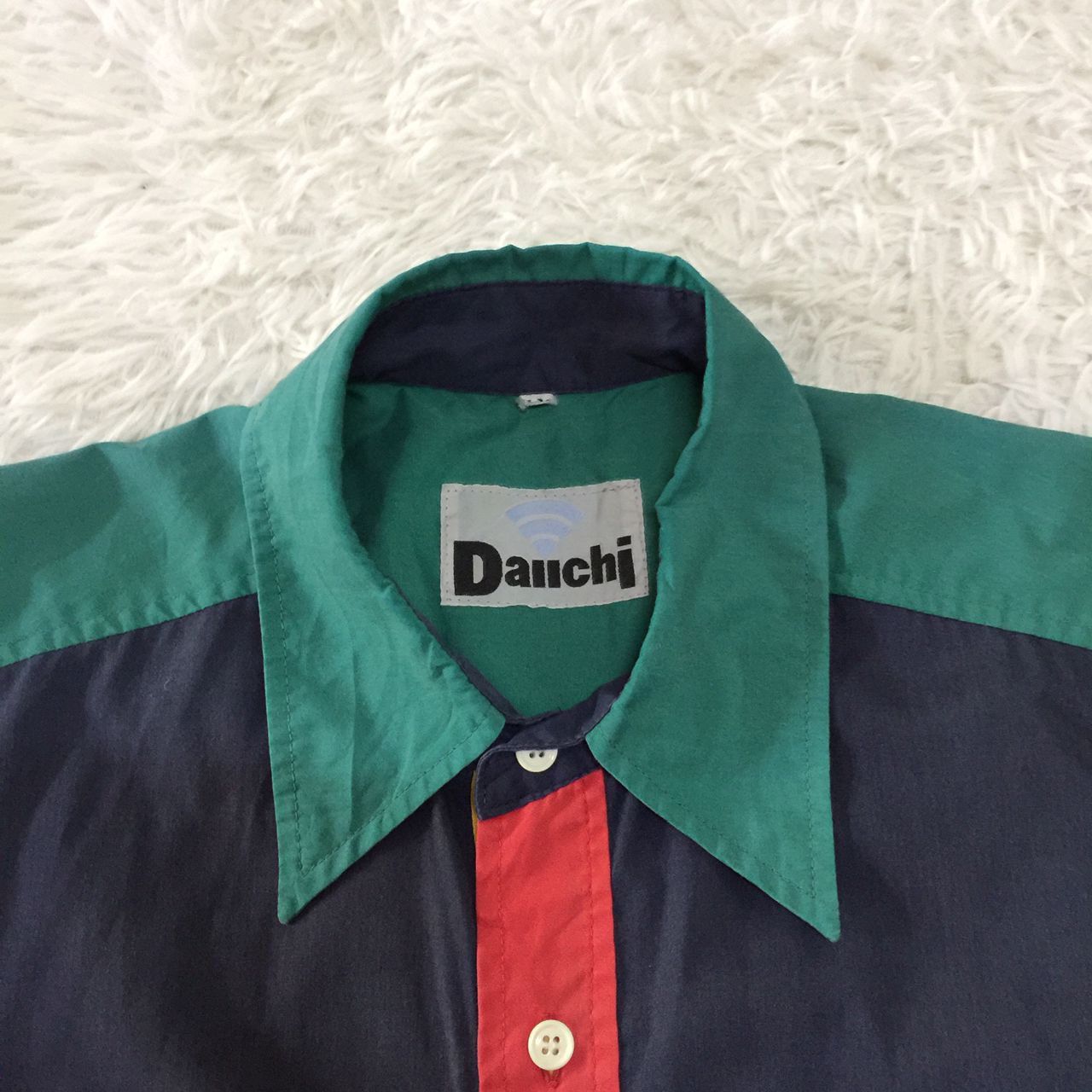 Japanese Brand Rare Item🔥 Japanese Brand Button Up Shirt Block colour Size US L / EU 52-54 / 3 - 5 Thumbnail