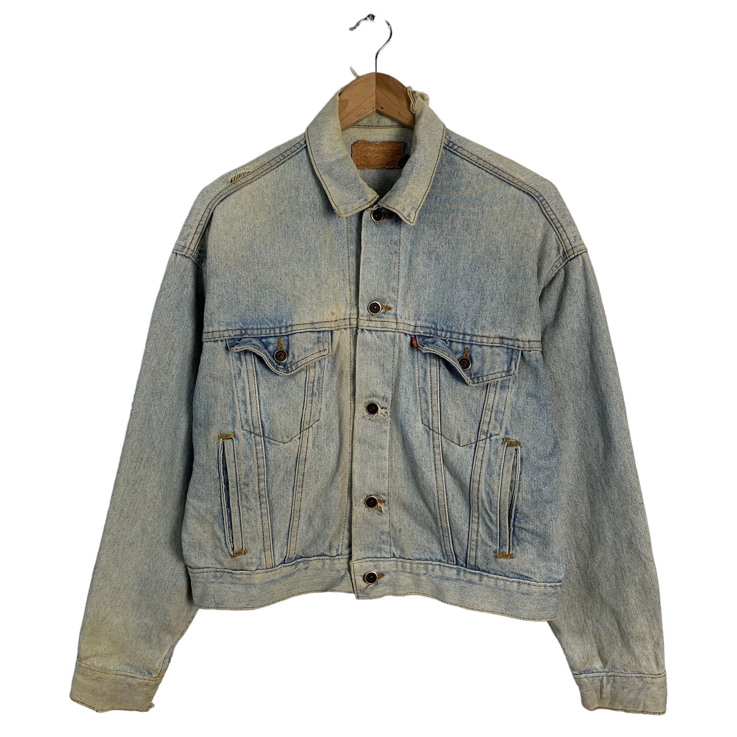 image of Vintage 70's Levis Type 3 Denim Jacket in Blue, Men's (Size Small)