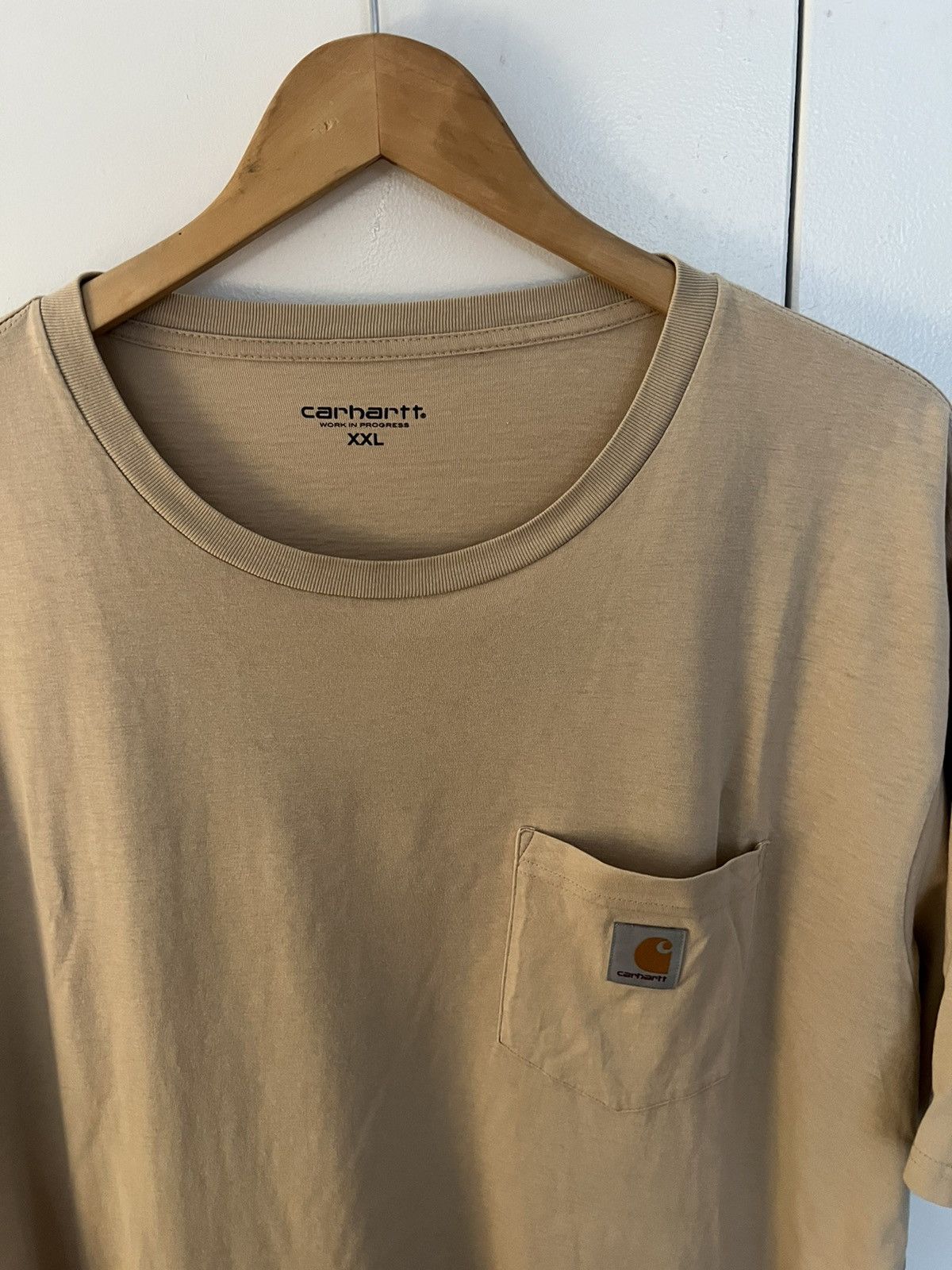 Carhartt Wip Carhartt WIP Tan Logo Tee size XXL Size US XXL / EU 58 / 5 - 4 Thumbnail