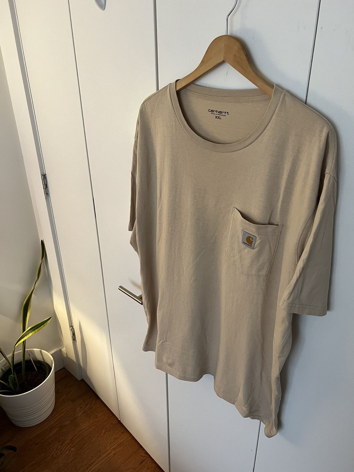 Carhartt Wip Carhartt WIP Tan Logo Tee size XXL Size US XXL / EU 58 / 5 - 2 Thumbnail
