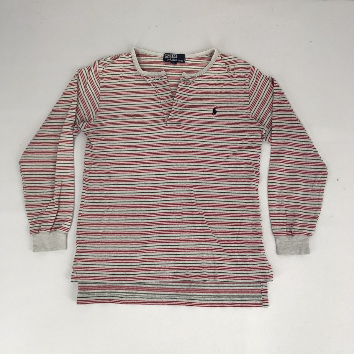 Designer Ralph Lauren Long Sleeve Tee Striped Size S / US 4 / IT 40 - 1 Thumbnail