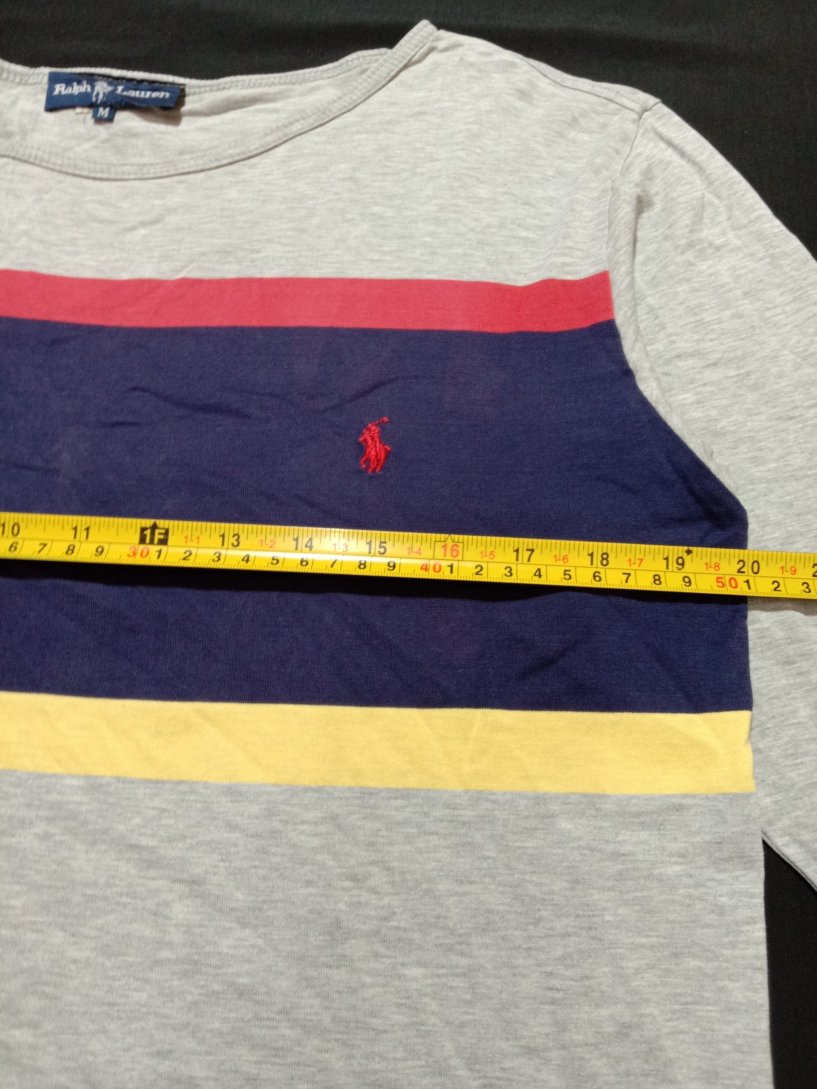 Designer Polo Ralph Lauren Long Sleeve Tee Embroidery Logo Size M / US 6-8 / IT 42-44 - 6 Thumbnail