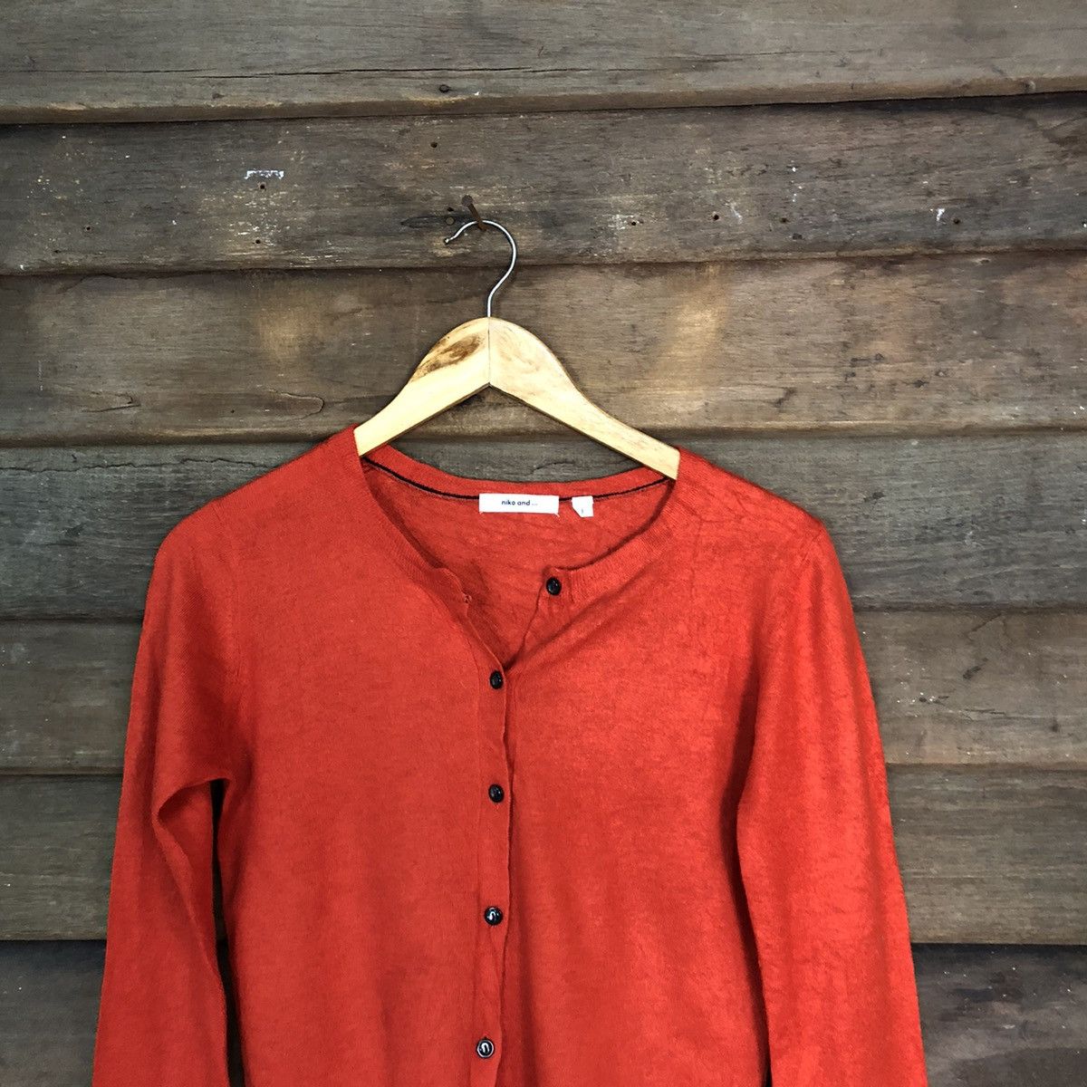 Japanese Brand Niko And Orange Patterned Cardigans #7281 Size S / US 4 / IT 40 - 2 Thumbnail