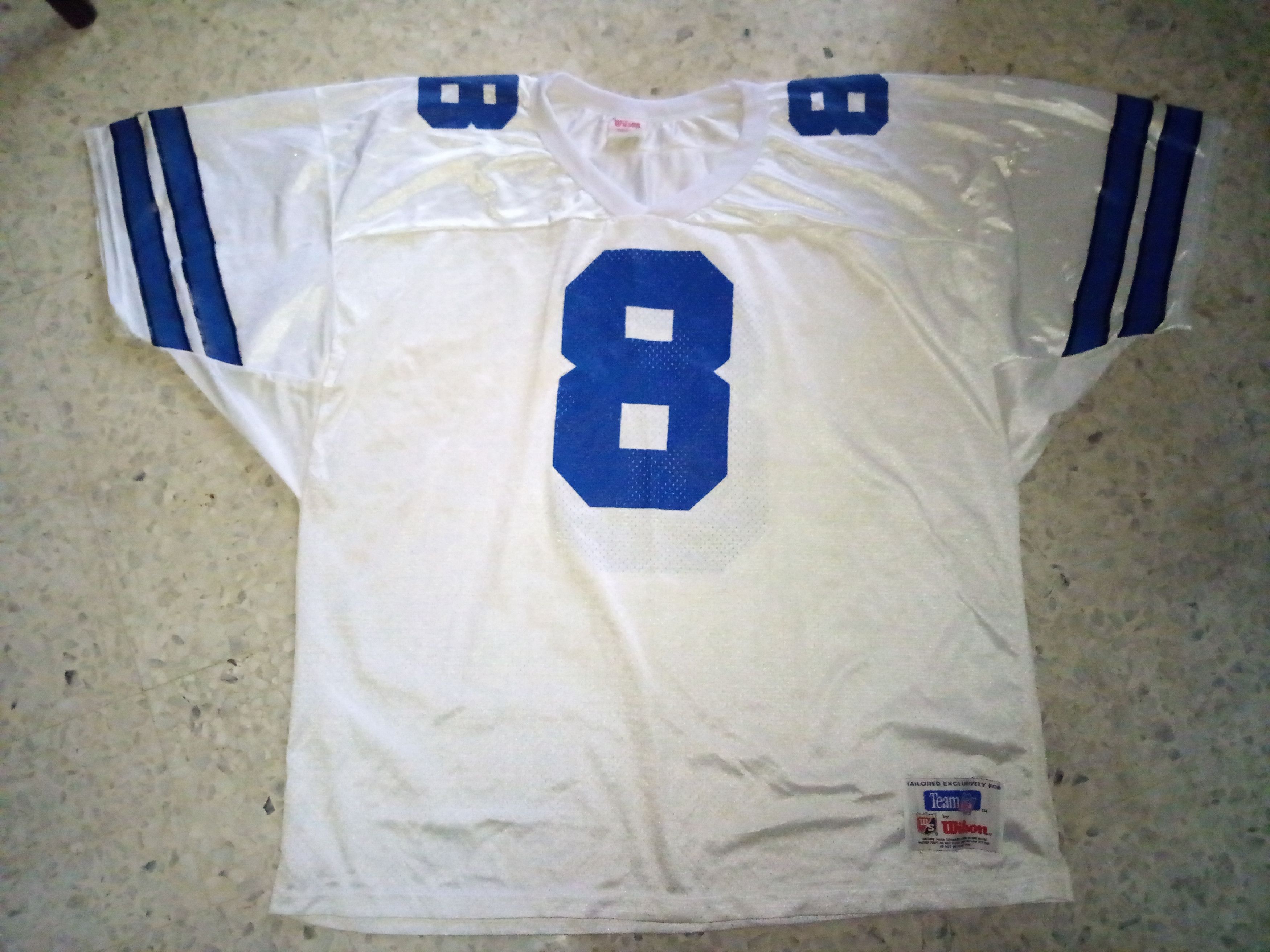 NFL × Vintage × Wilson VTG 90s Wilson NFL Dallas Cowboys Aikman jersey football Size US XXL / EU 58 / 5 - 2 Thumbnail