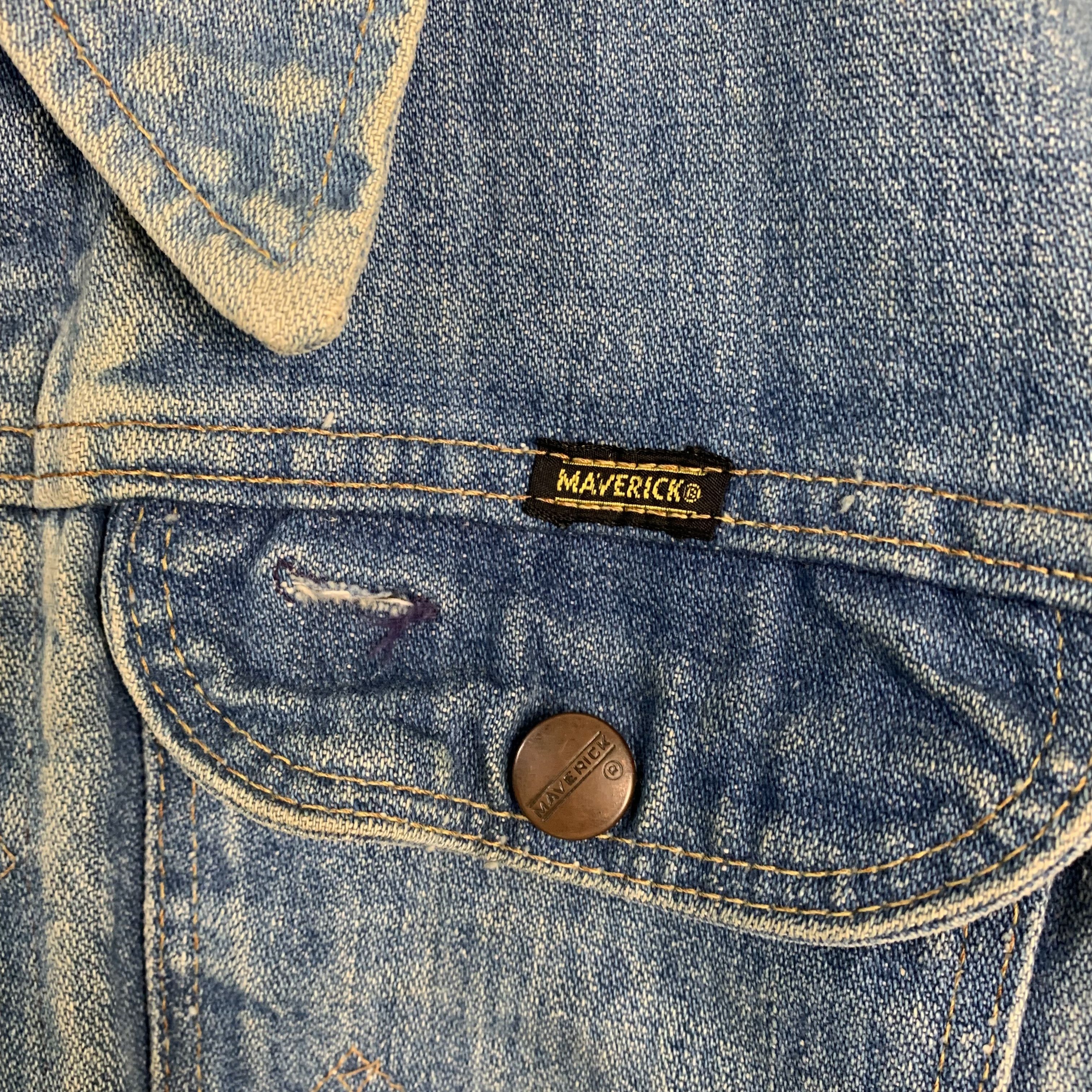 Vintage Vintage Maverick Denim Jacket Size US M / EU 48-50 / 2 - 5 Thumbnail