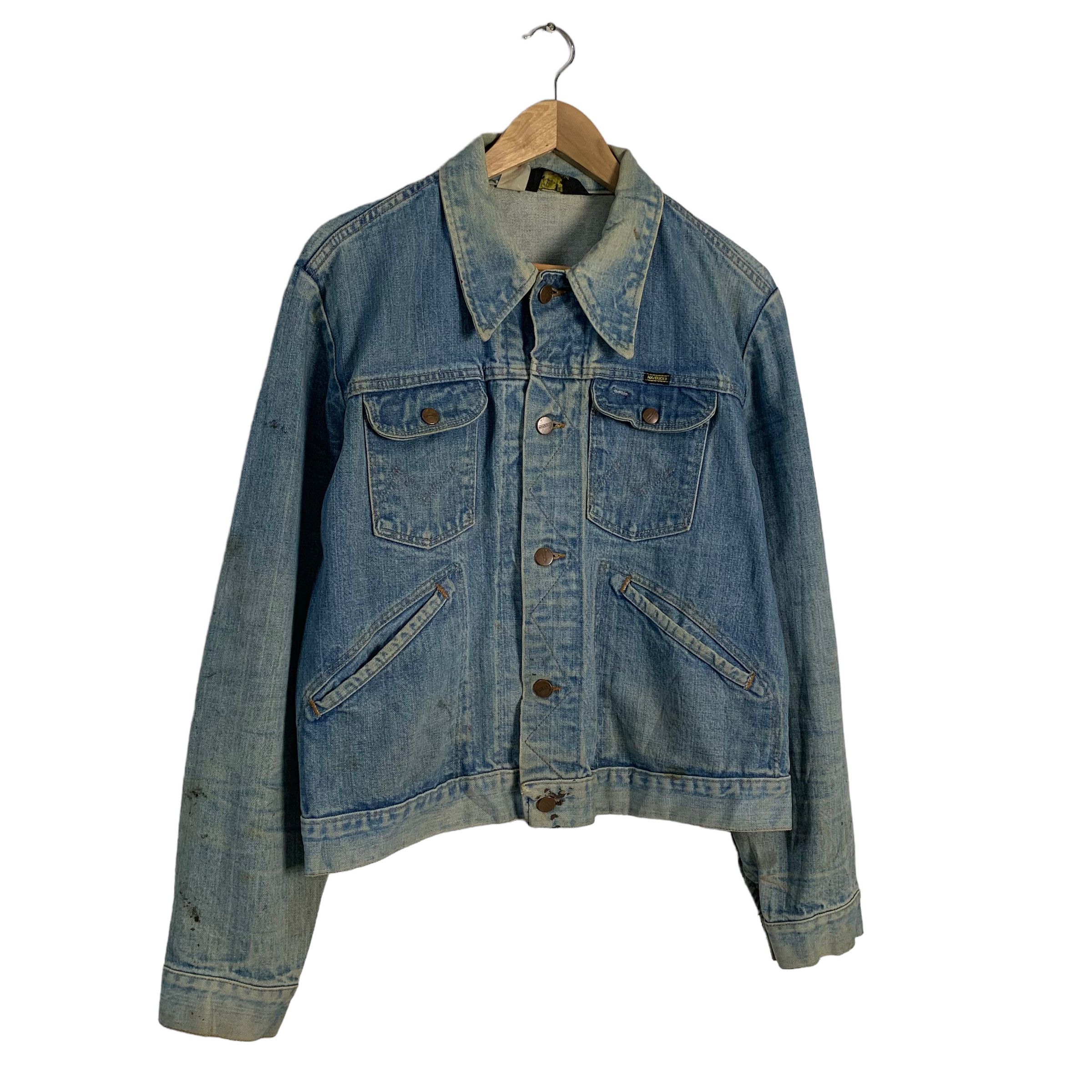 Vintage Vintage Maverick Denim Jacket Size US M / EU 48-50 / 2 - 2 Thumbnail