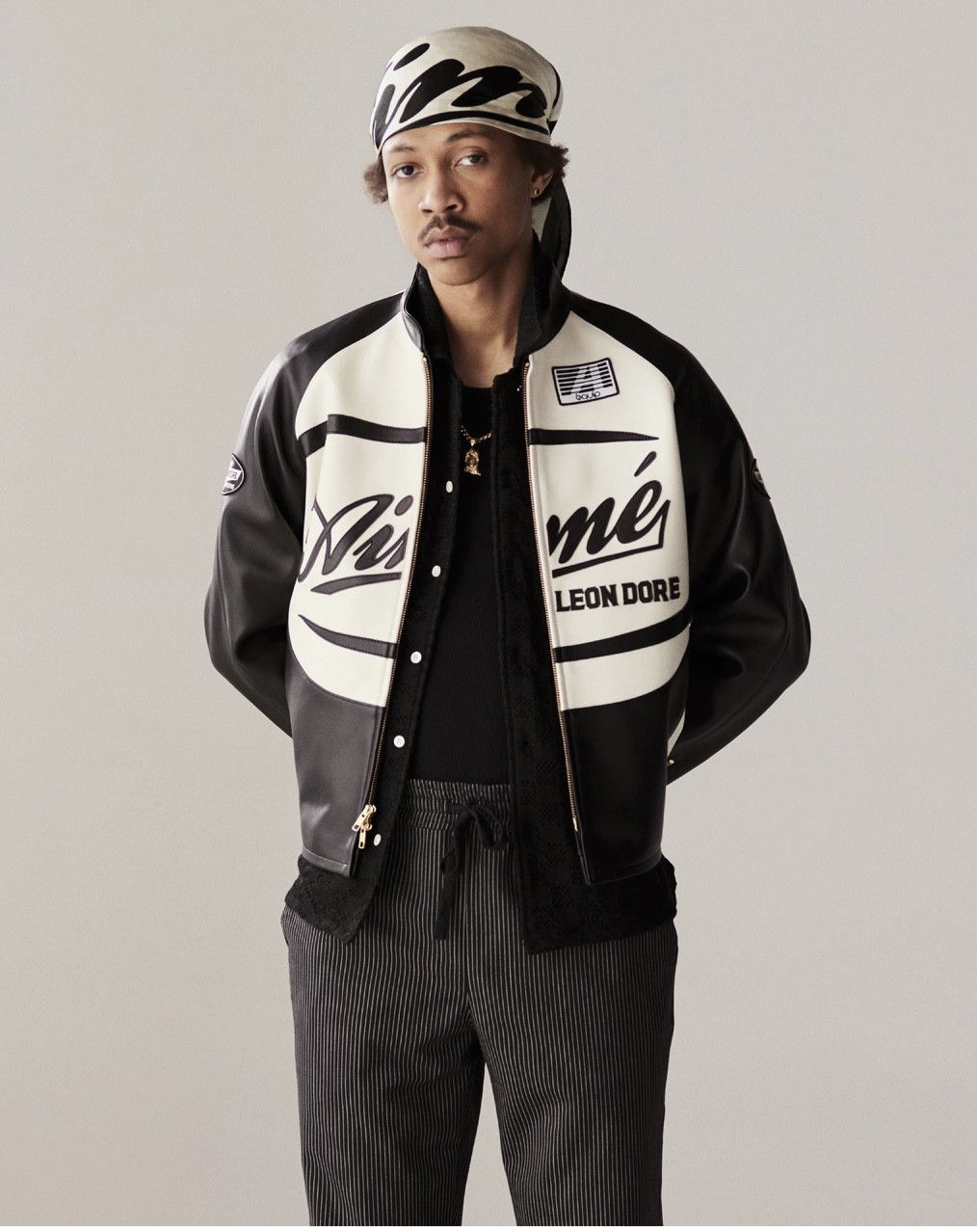 Aime Leon Dore Leather Café Racer Jacket Size US L / EU 52-54 / 3 - 12 Thumbnail