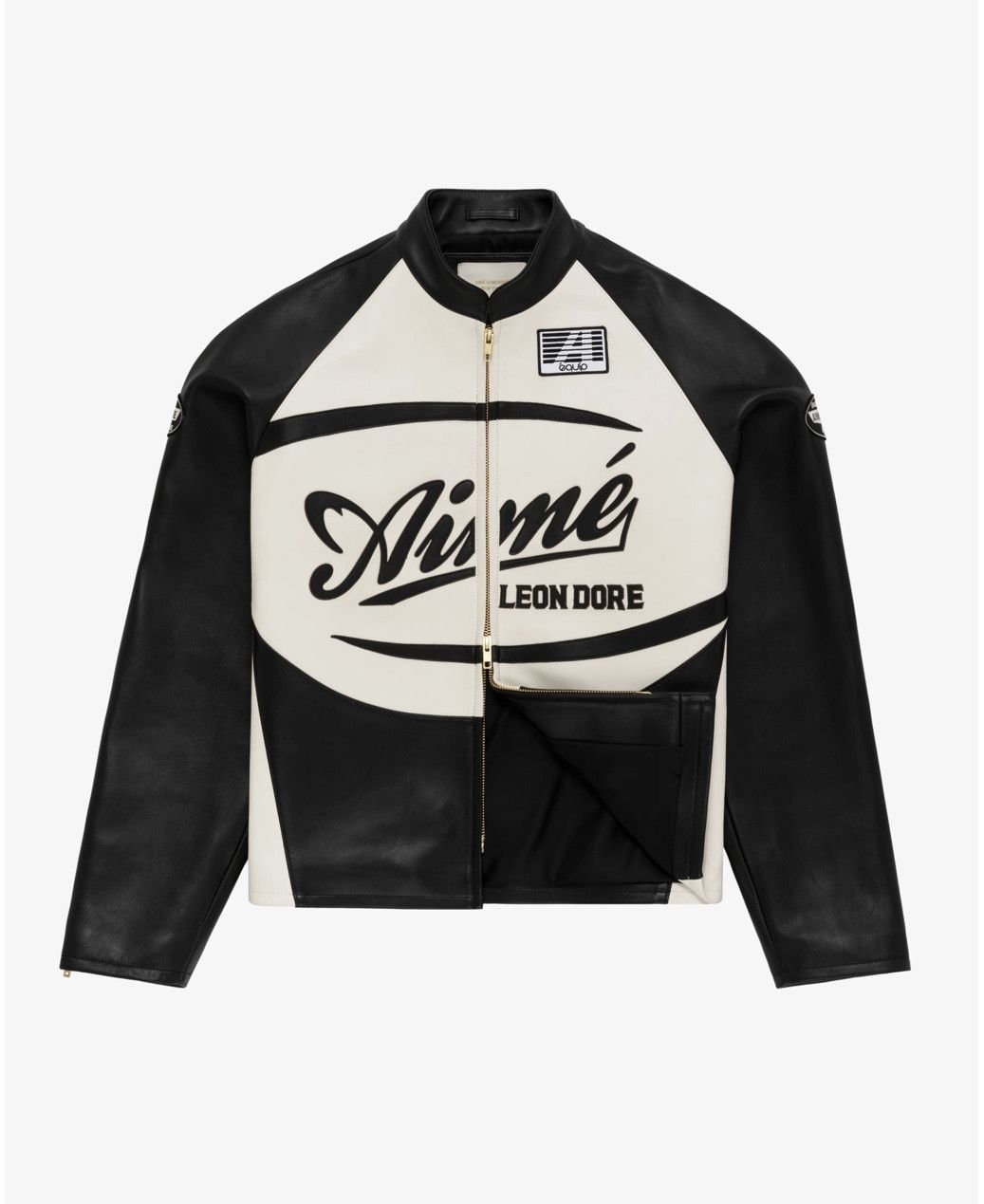 Aime Leon Dore Leather Café Racer Jacket Size US L / EU 52-54 / 3 - 11 Thumbnail