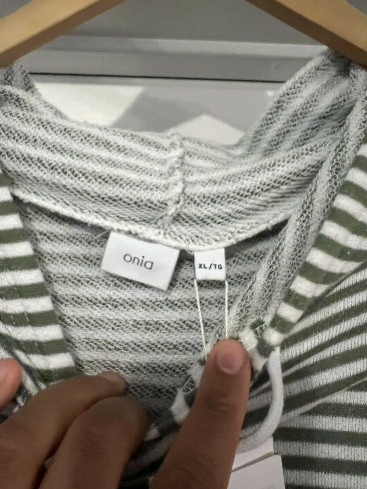 Onia Onia Men’s Michael Stripe Print Pullover Hoodie XL N3803 Size US XL / EU 56 / 4 - 4 Thumbnail