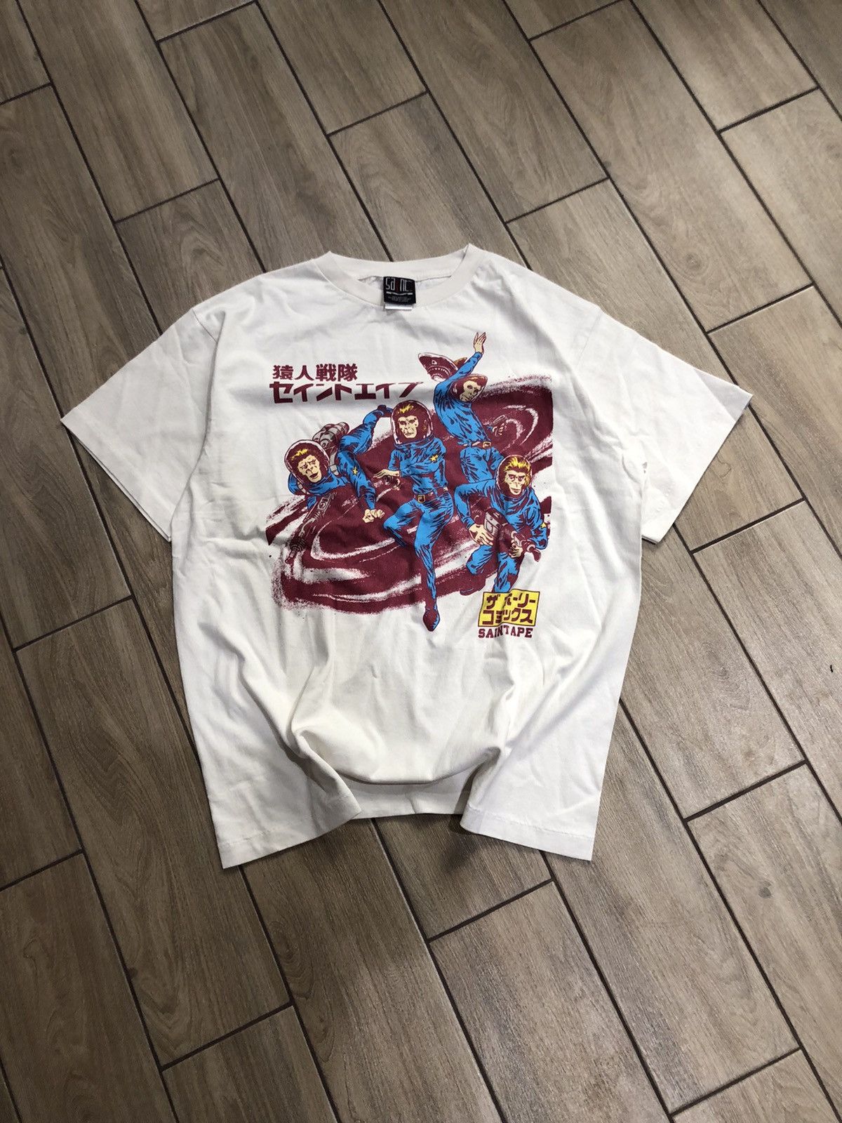 Bape × Saint Michael Bathing Ape x Saint Michael T-shirt | Grailed