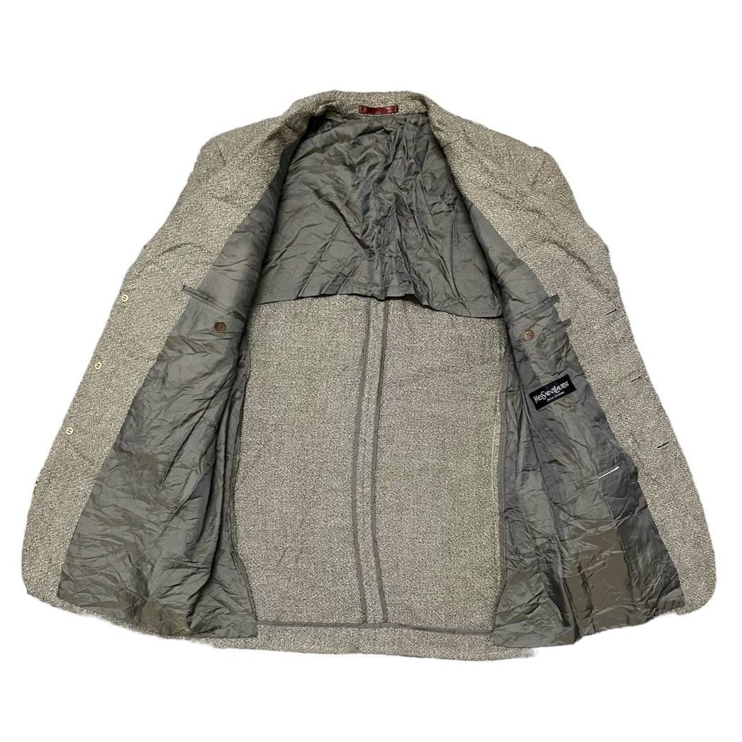 Yves Saint Laurent Vintage YSL Yves Saint Laurent Pour Homme Wool Coat Blazer Size US M / EU 48-50 / 2 - 6 Thumbnail