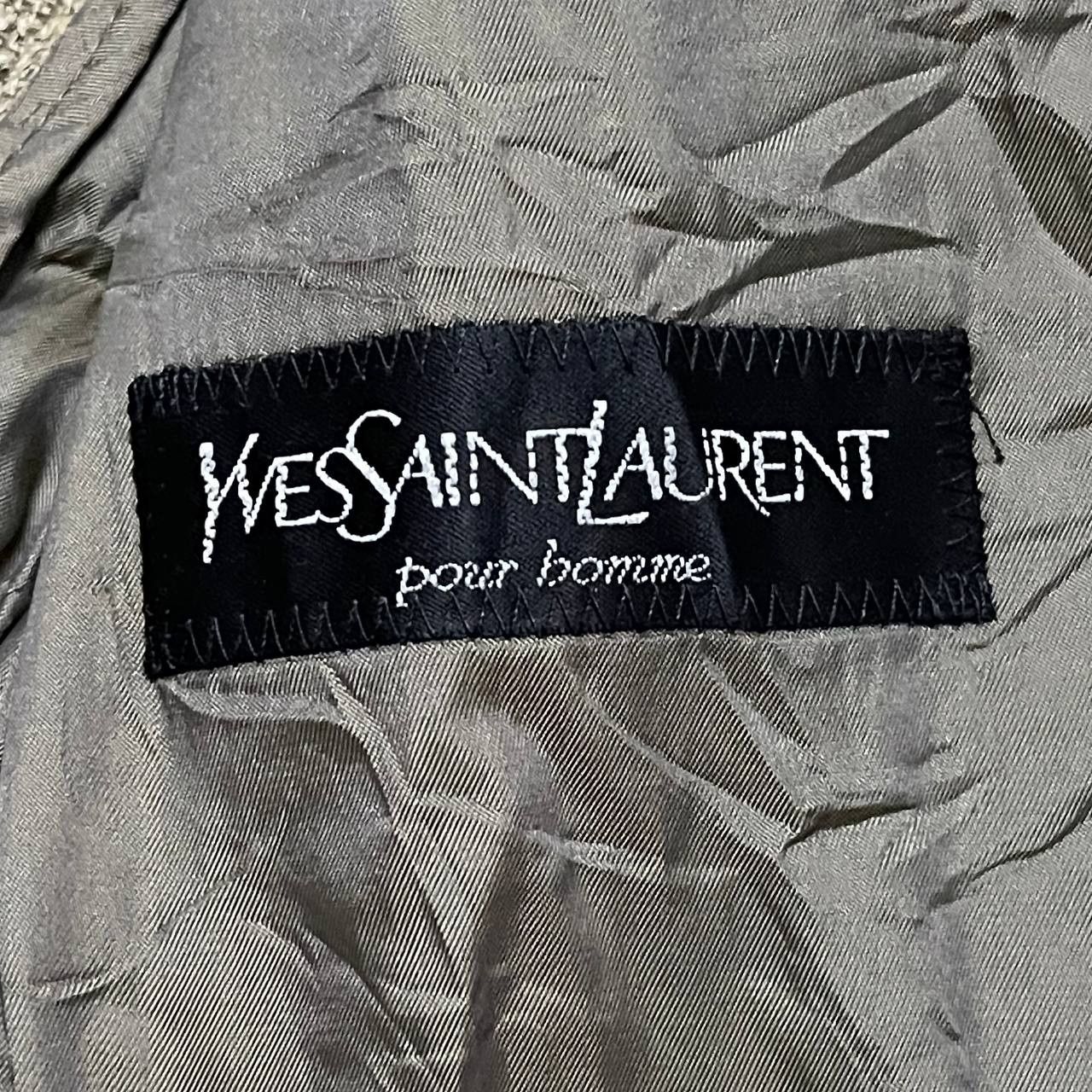 Yves Saint Laurent Vintage YSL Yves Saint Laurent Pour Homme Wool Coat Blazer Size US M / EU 48-50 / 2 - 9 Thumbnail