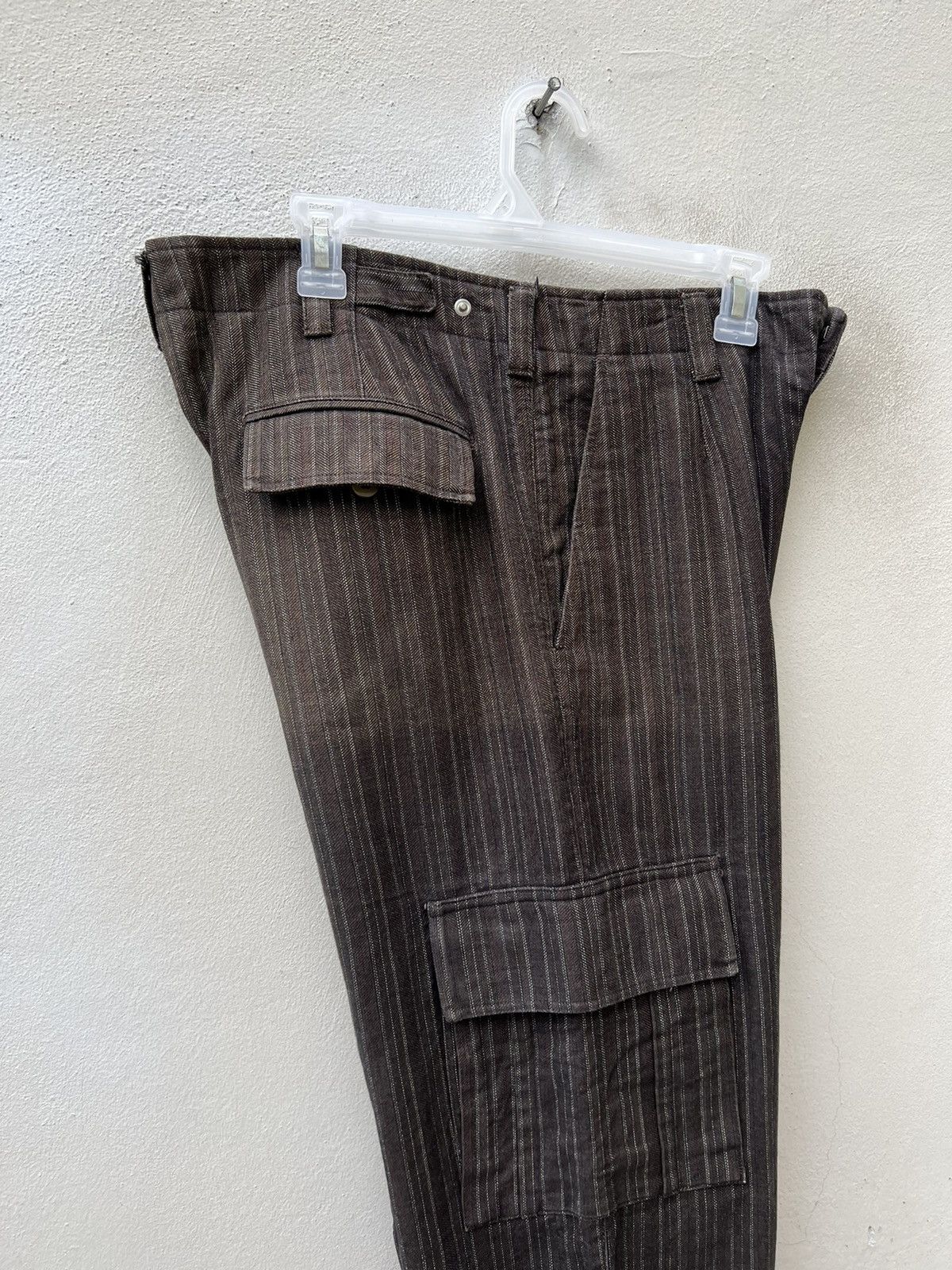 Incotex Vintage G.T.A Striped Thick Cargo Trouser Pant Size US 32 / EU 48 - 14 Thumbnail