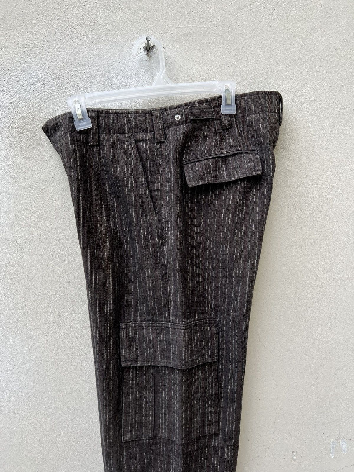 Incotex Vintage G.T.A Striped Thick Cargo Trouser Pant Size US 32 / EU 48 - 16 Thumbnail