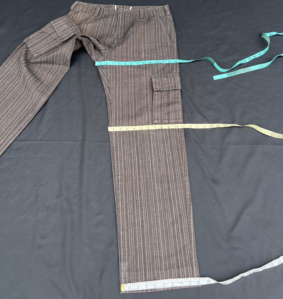 Incotex Vintage G.T.A Striped Thick Cargo Trouser Pant Size US 32 / EU 48 - 21 Thumbnail