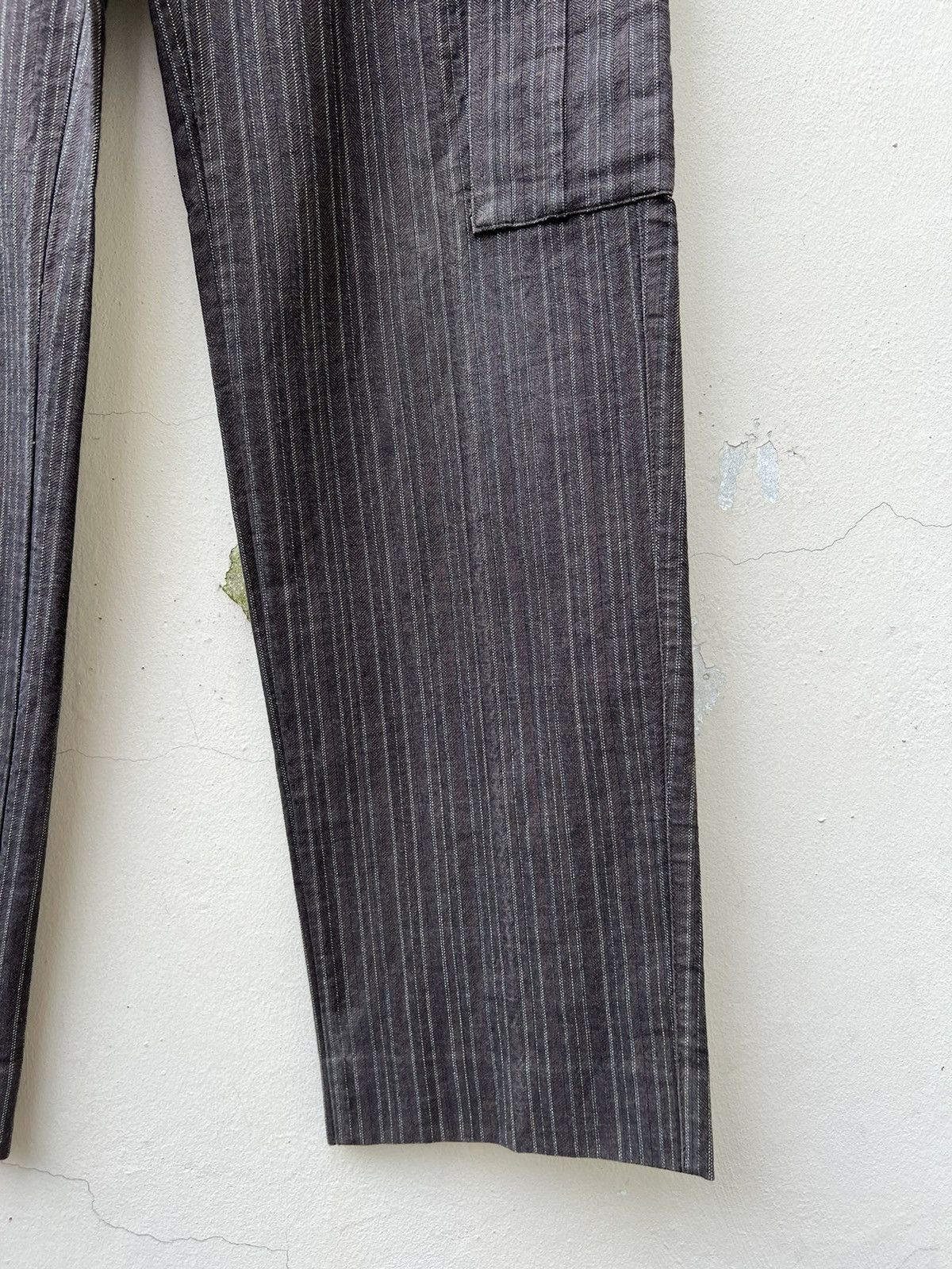 Incotex Vintage G.T.A Striped Thick Cargo Trouser Pant Size US 32 / EU 48 - 7 Thumbnail